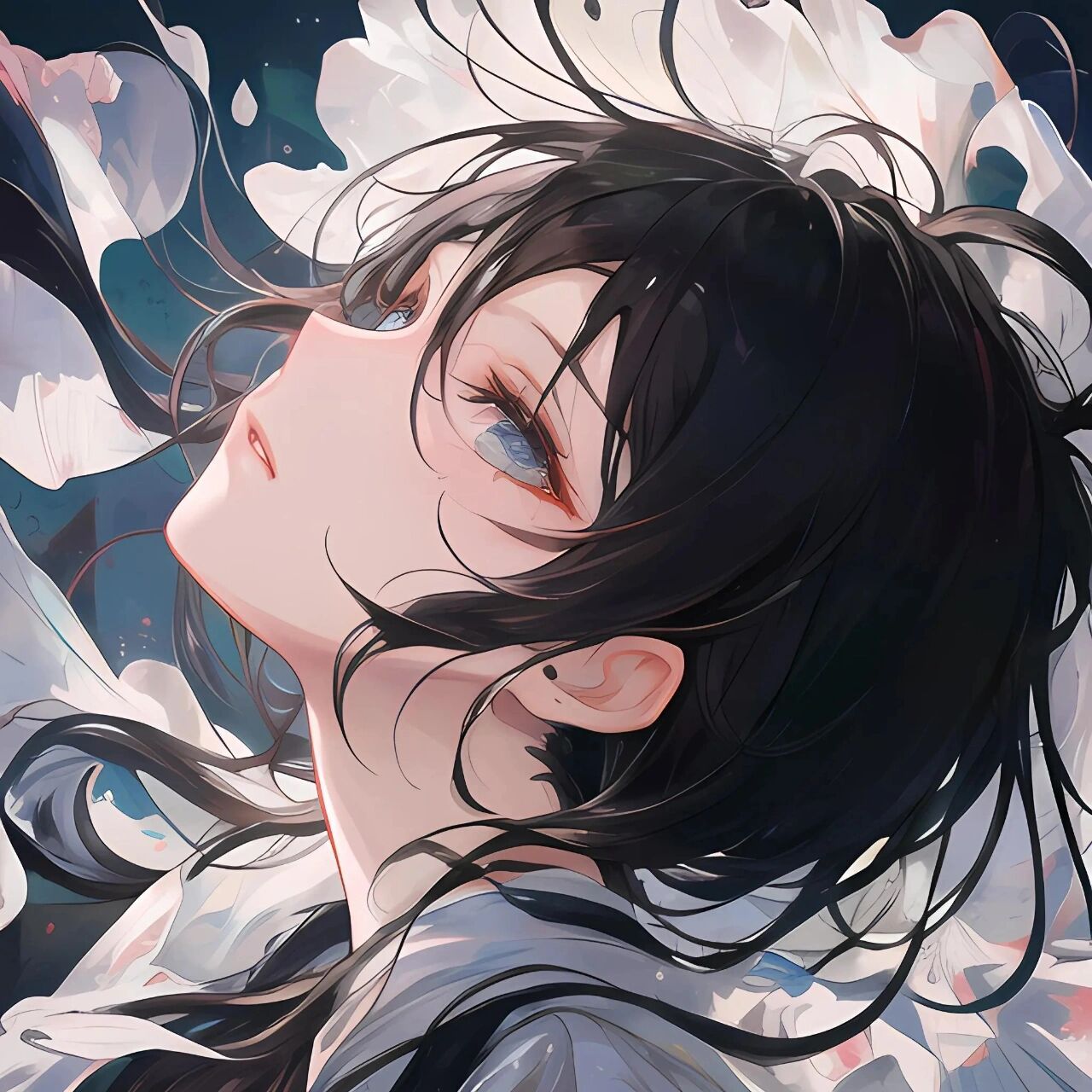 女生头像|落日归山海,山海藏深意