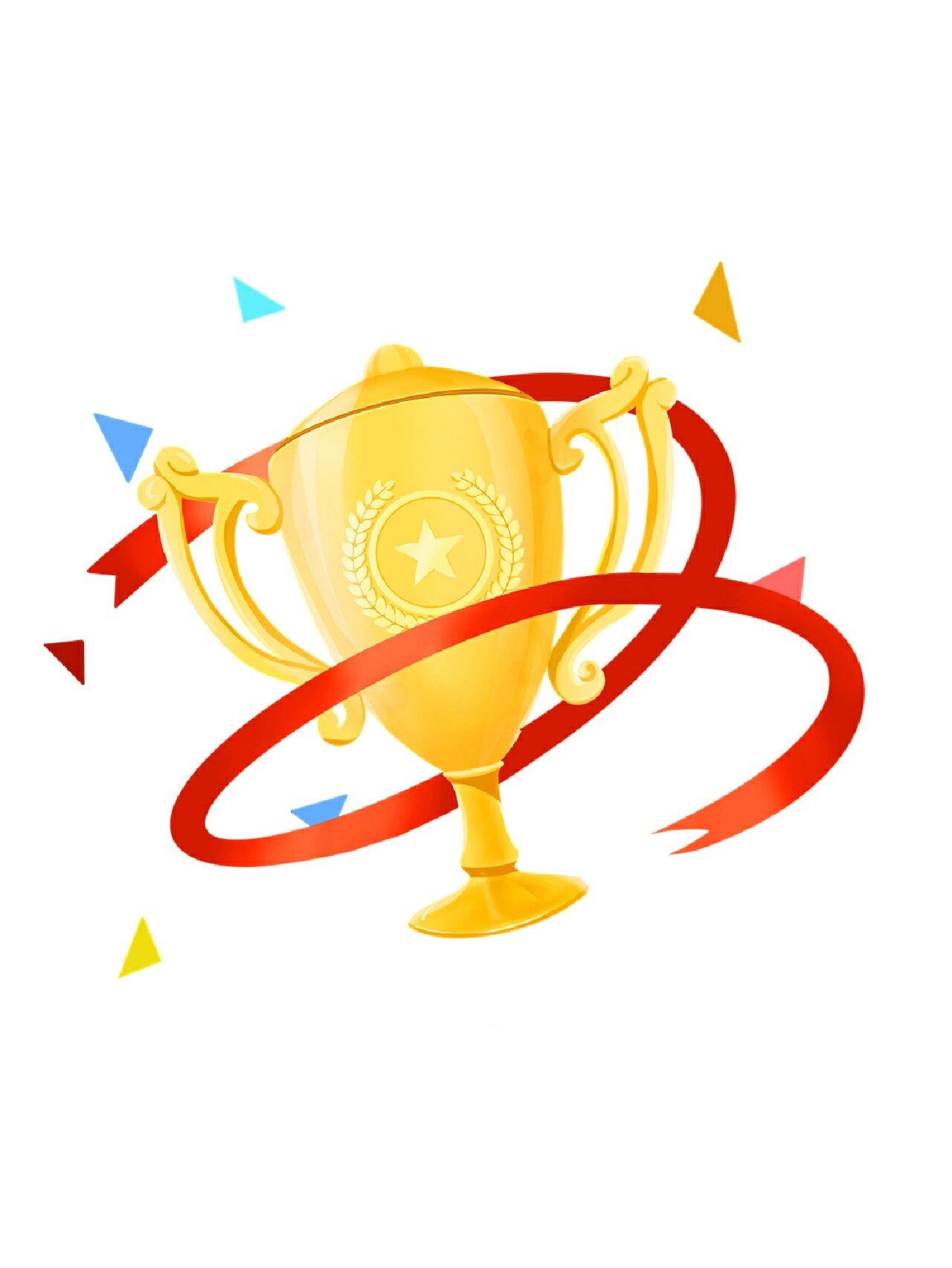 96免抠元素丨卡通冠军奖杯 我又来咯!