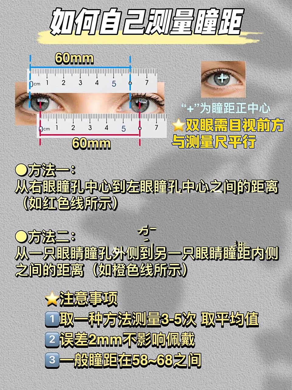 知道自己度数但是不知道瞳距,又社恐不想去眼镜店或者医院测量的看