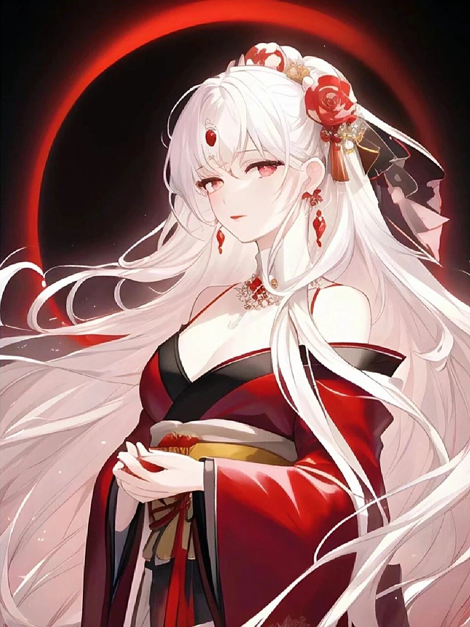 霸气高冷彼岸花女生头像