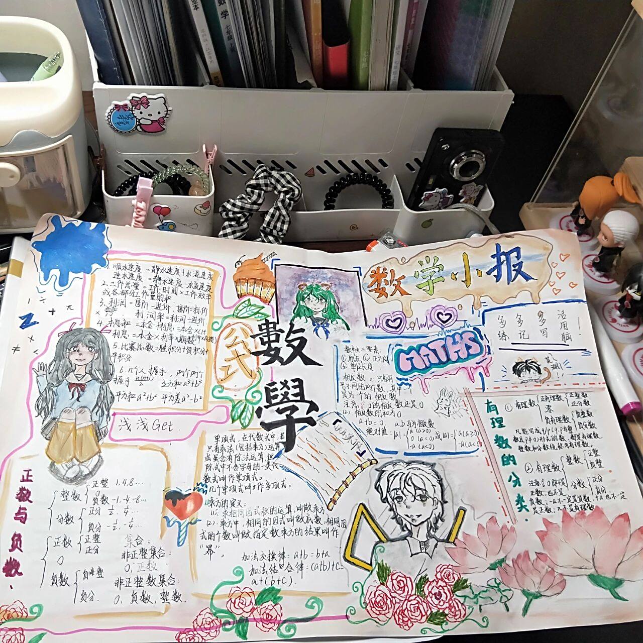 初一数学手抄报