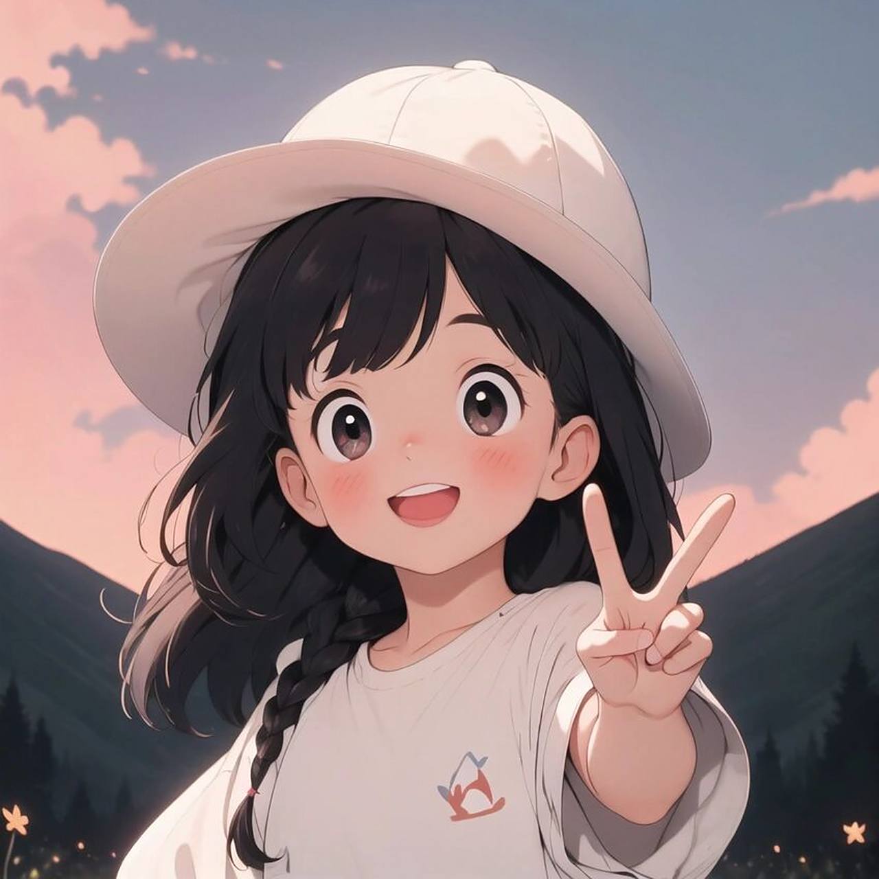 旧漫女生头像|戴帽子的女孩真滴很可爱哒