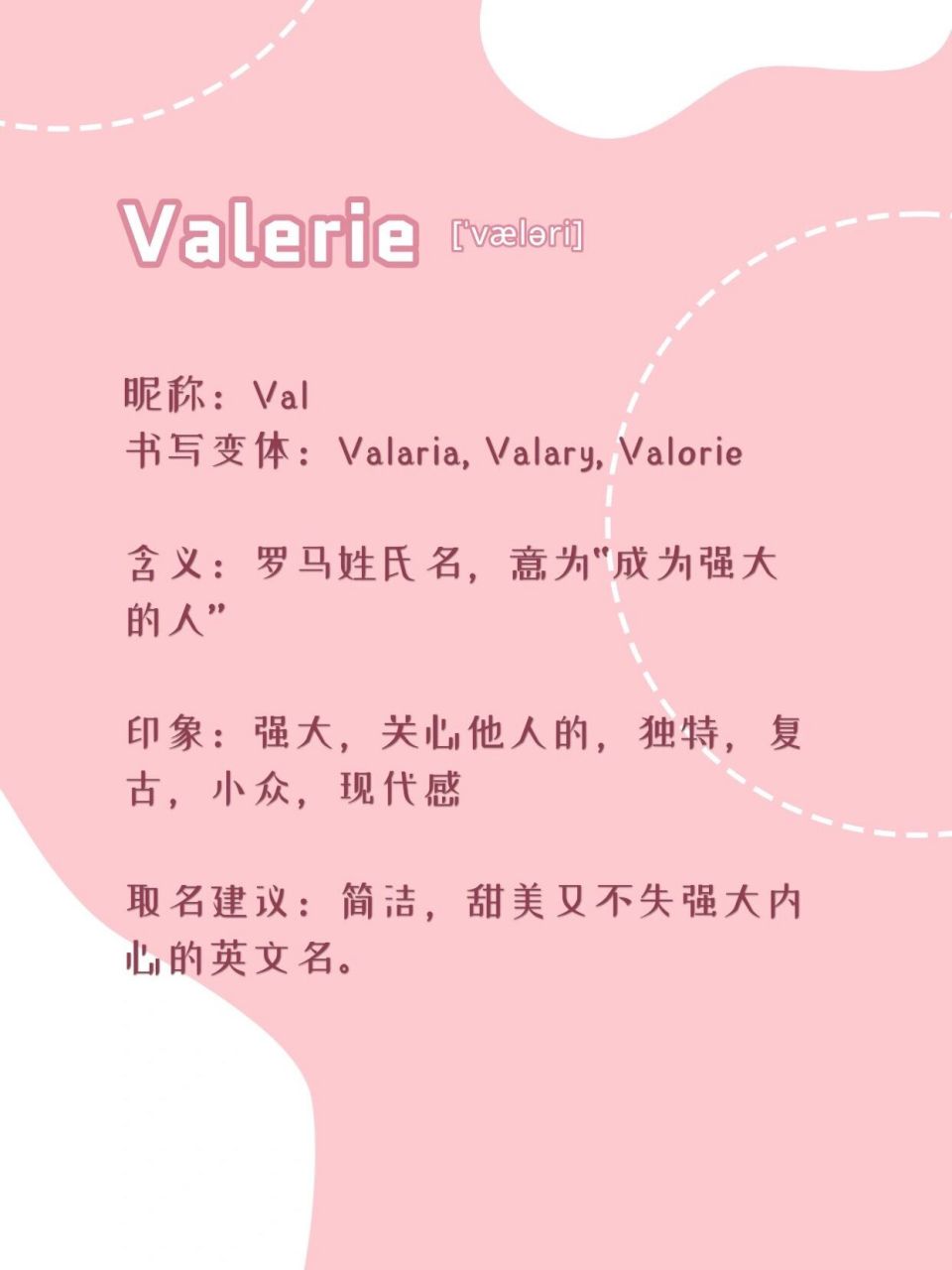 寓意强大与关怀的英文名#v开头#女生名 #好听的英文名女生# #女生英文