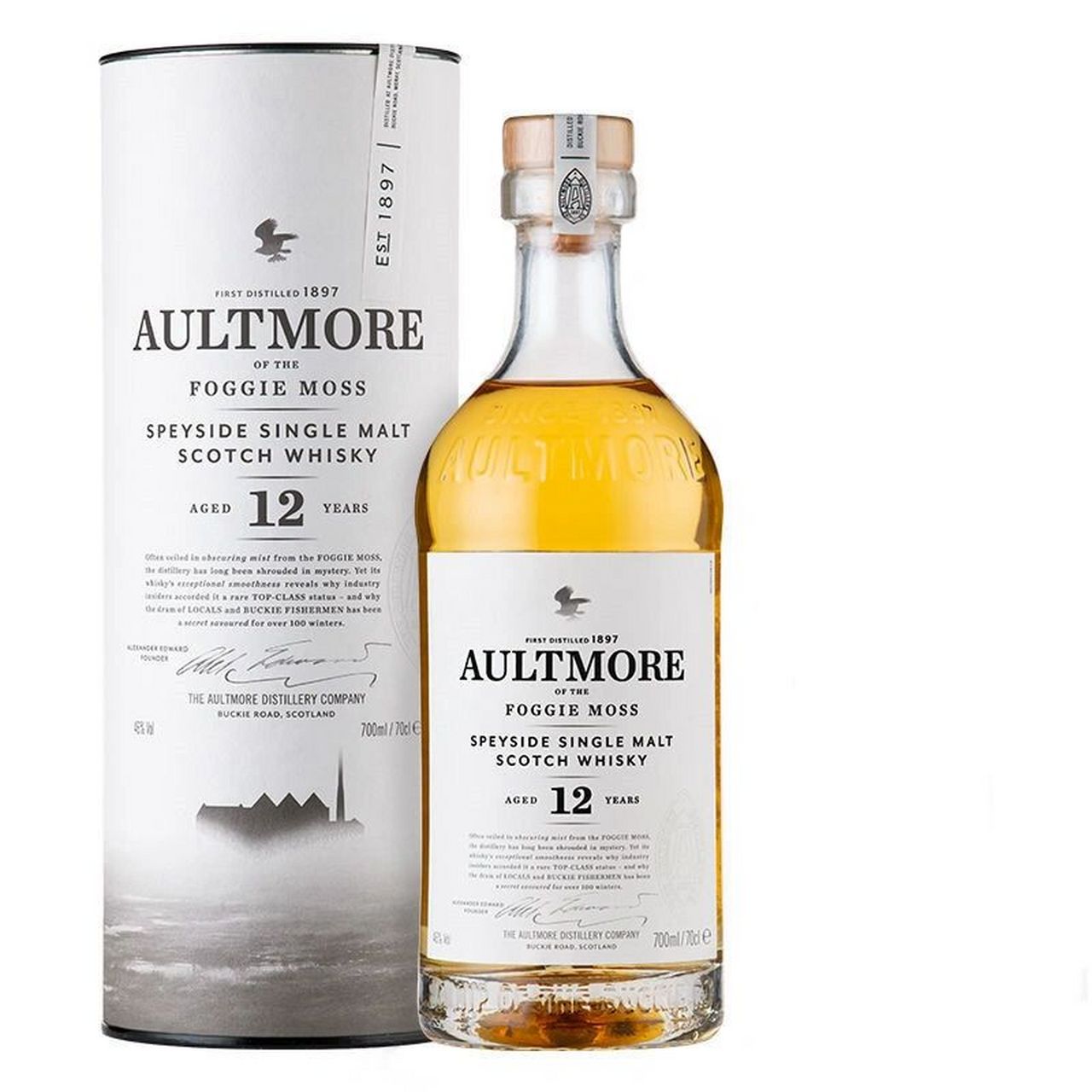 欧摩12年单一麦芽苏格兰威士忌 aultmore aged 12 years speyside