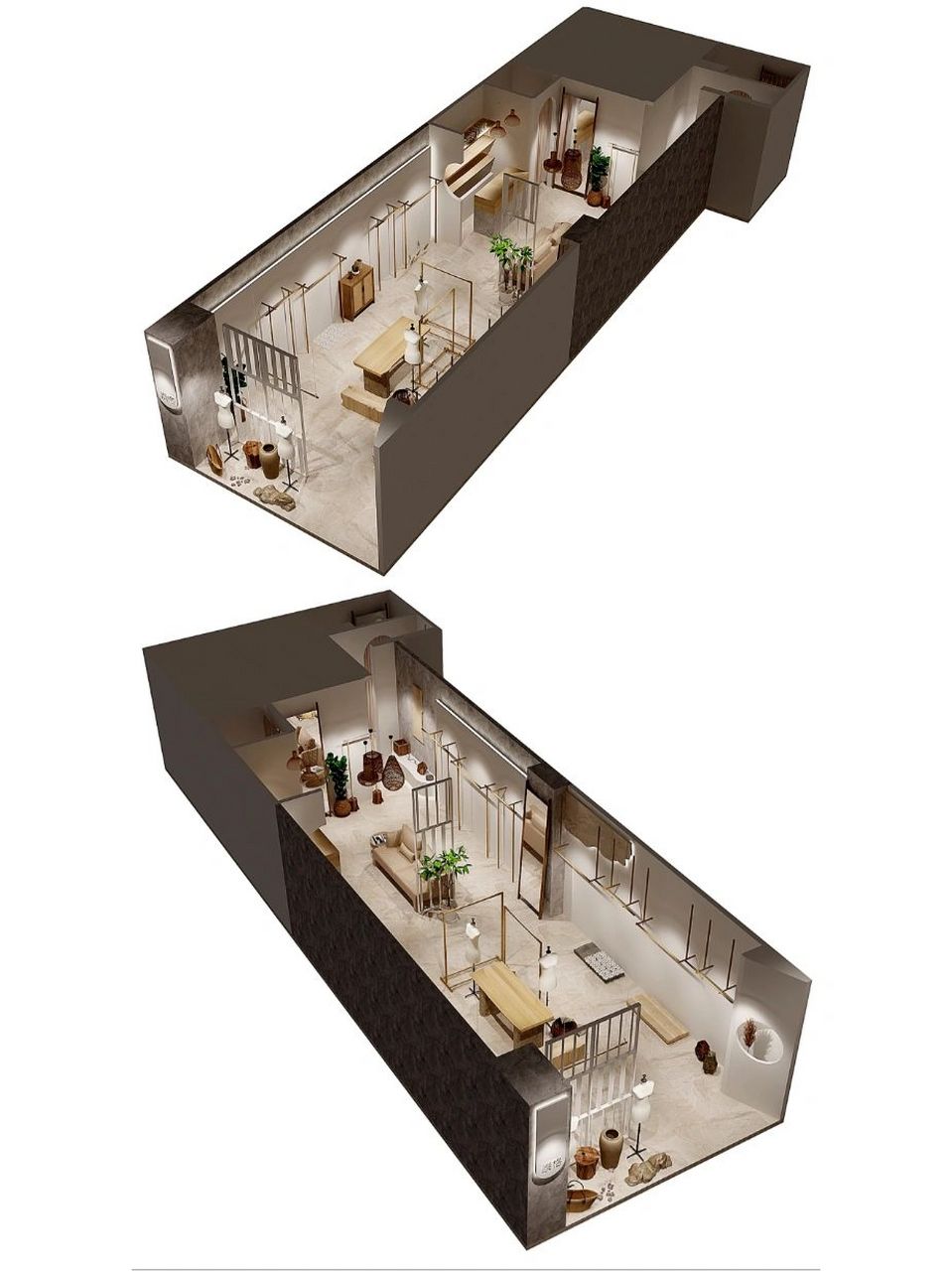 2022年最流行的长方形店铺装修❗️ 服装店设计&案例分享 设计