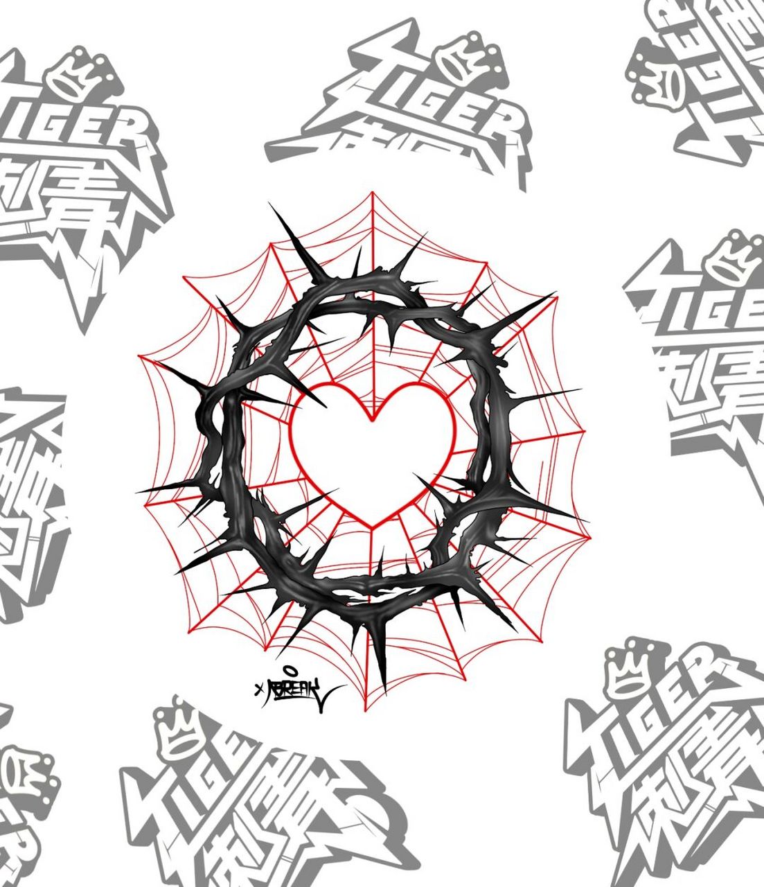 女生手肘蜘蛛网纹身手稿|蜘蛛网纹身 适合女生的手肘纹身图案 . . .