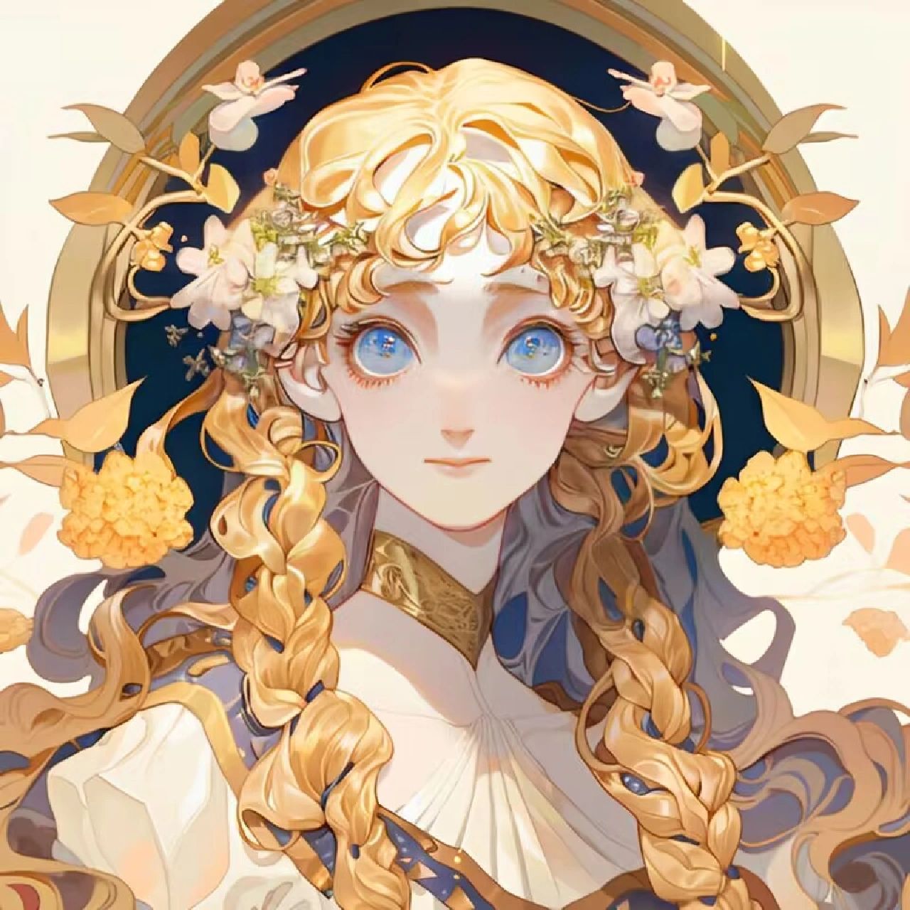 《神明少女观察笔记》|头像系列|【向日 "向日葵的花语是      我的