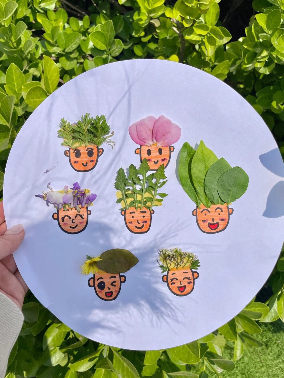 春天手工91树叶贴画|少儿创意美术|自然美育 幼儿园100个手工创意之