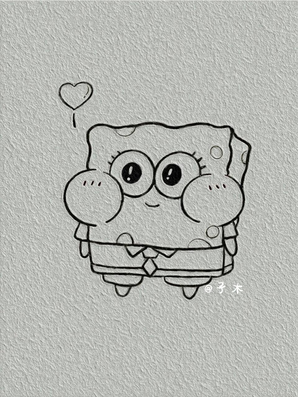 海绵宝宝简笔画附教程 海绵宝宝简笔画附教程