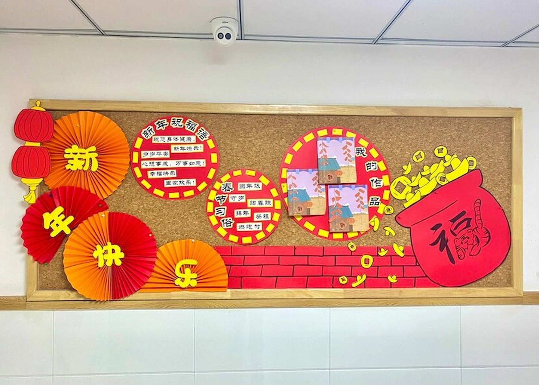 幼儿园环创新年快乐主题墙 幼儿园小班主题墙 新年快乐新年好元旦