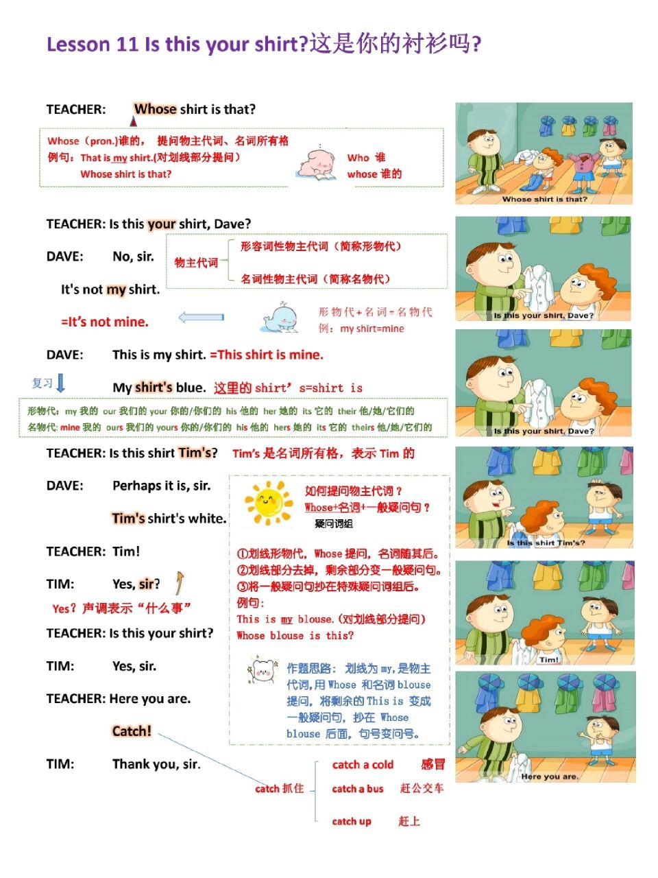 🔥新概念英语第一册lesson11~12笔记