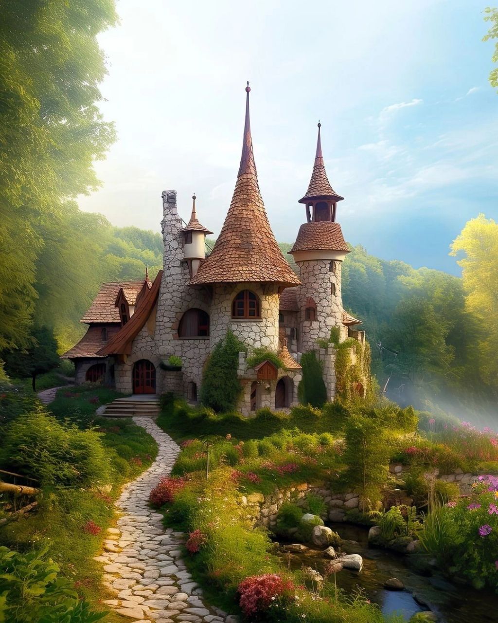 小木屋# #治愈系# #森林# #田园风