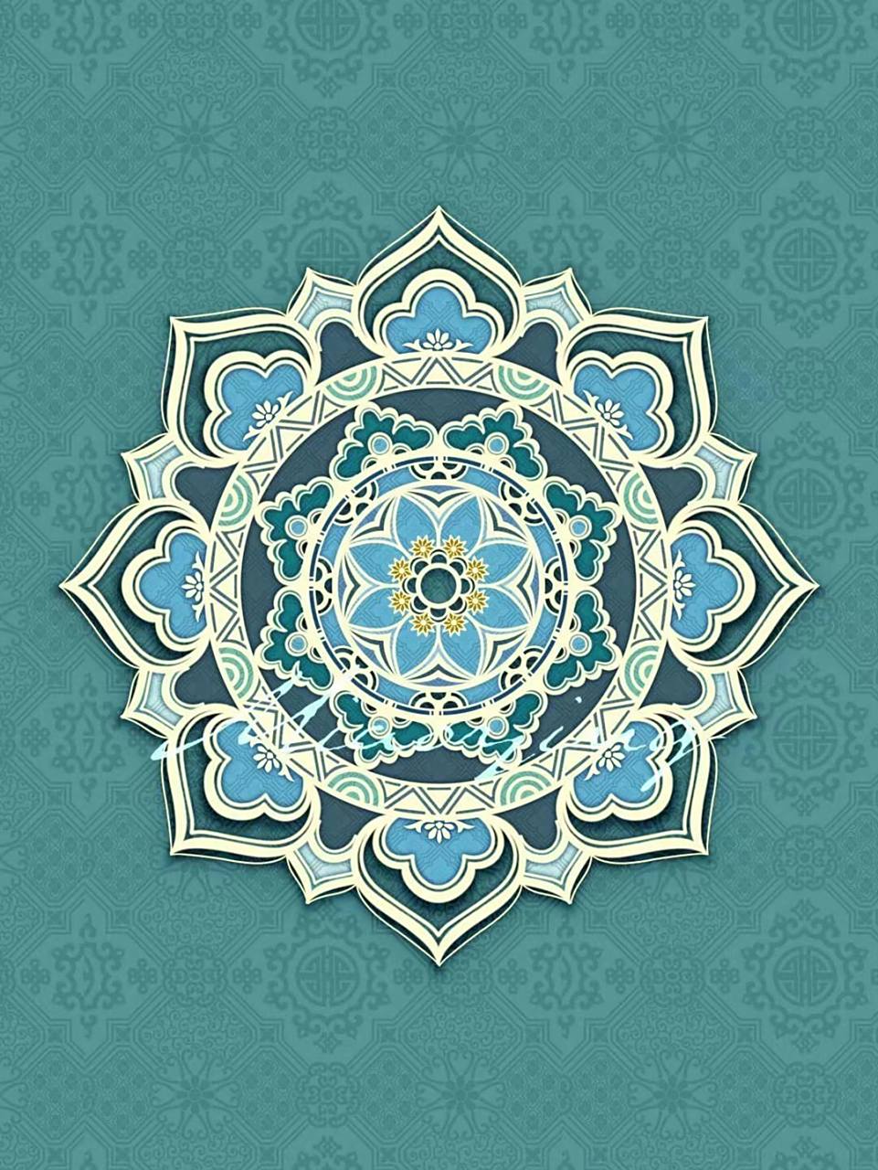 原创中国传统纹样彩色图案设计 今日天气晴朗 阳光尚好 宜:晒太阳 忌