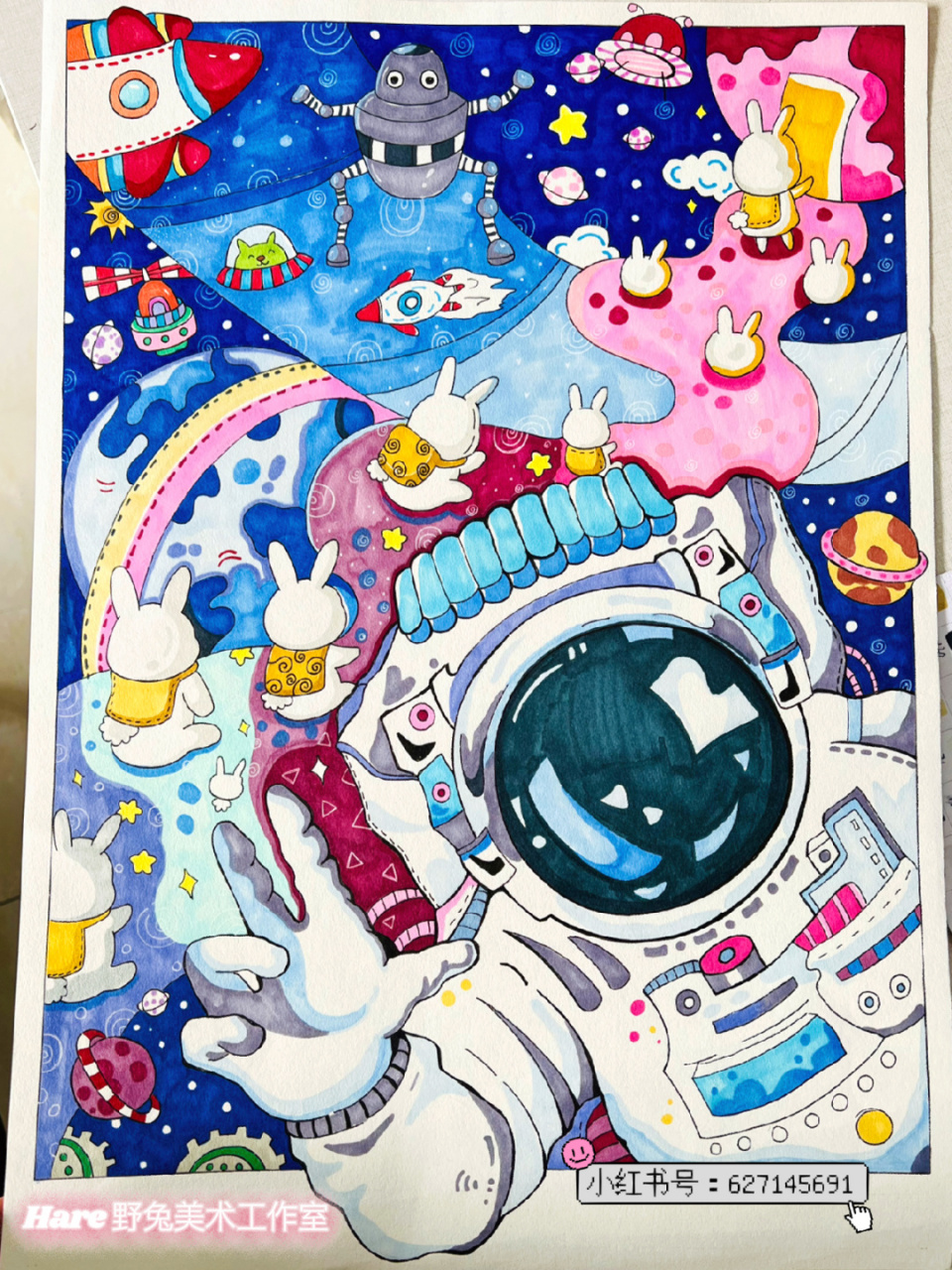 立体科技幻想画 客定作品欣赏 👨‍🚀立体宇航员 遨游宇宙 探索