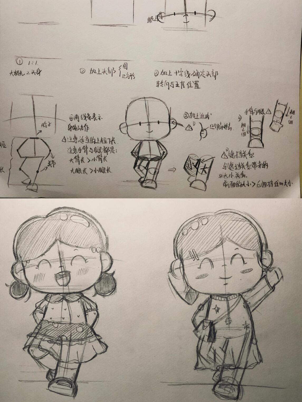 两头身人物素材