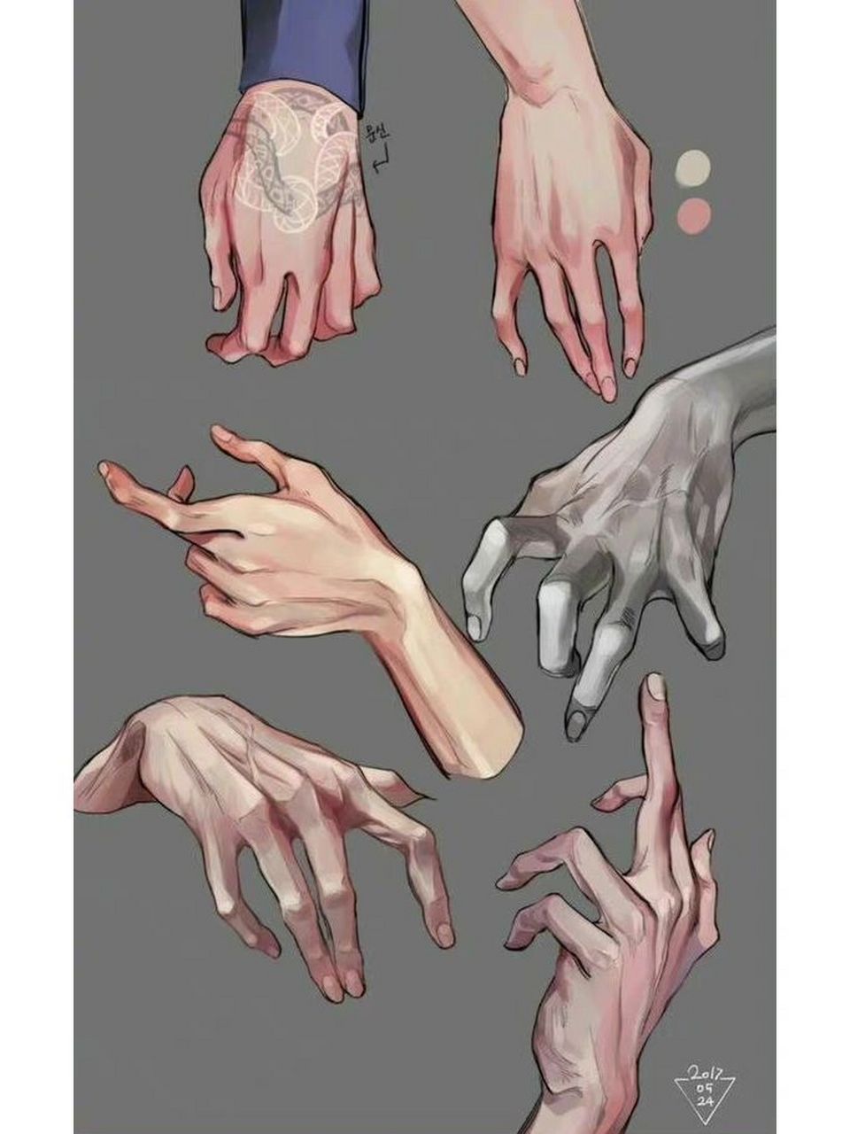 超全面手部姿势绘画参考73收藏备用7215