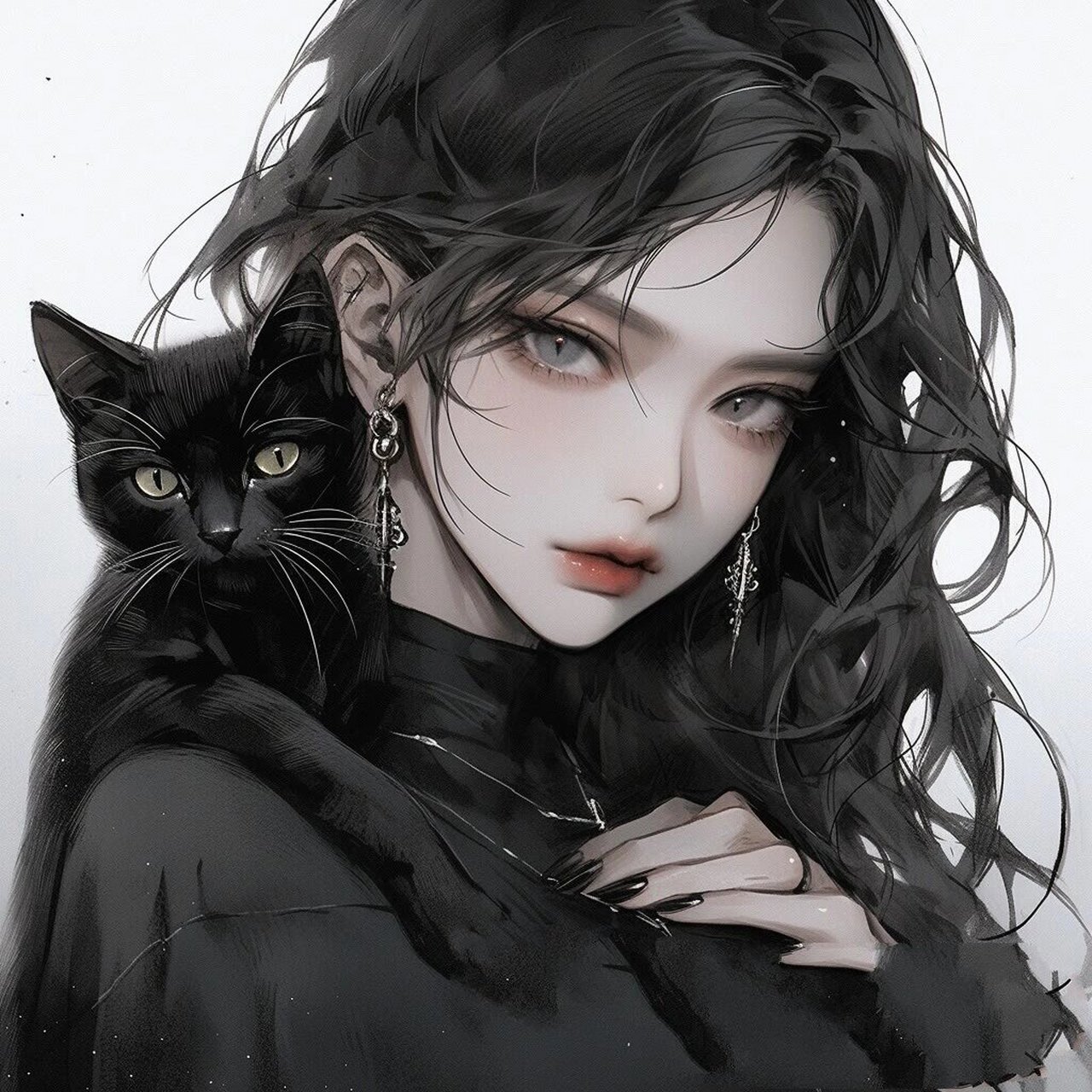 黑暗御姐风|财阀大小姐女神头像 小东西,挺有能耐的,挑战姐姐的底线