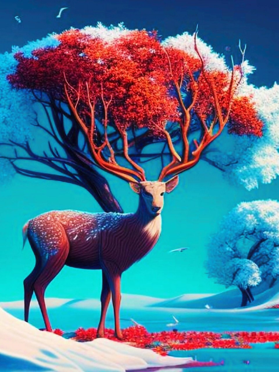 最美神鹿 鹿在古代它被视为神物,人们认为它能带来幸福和长寿.