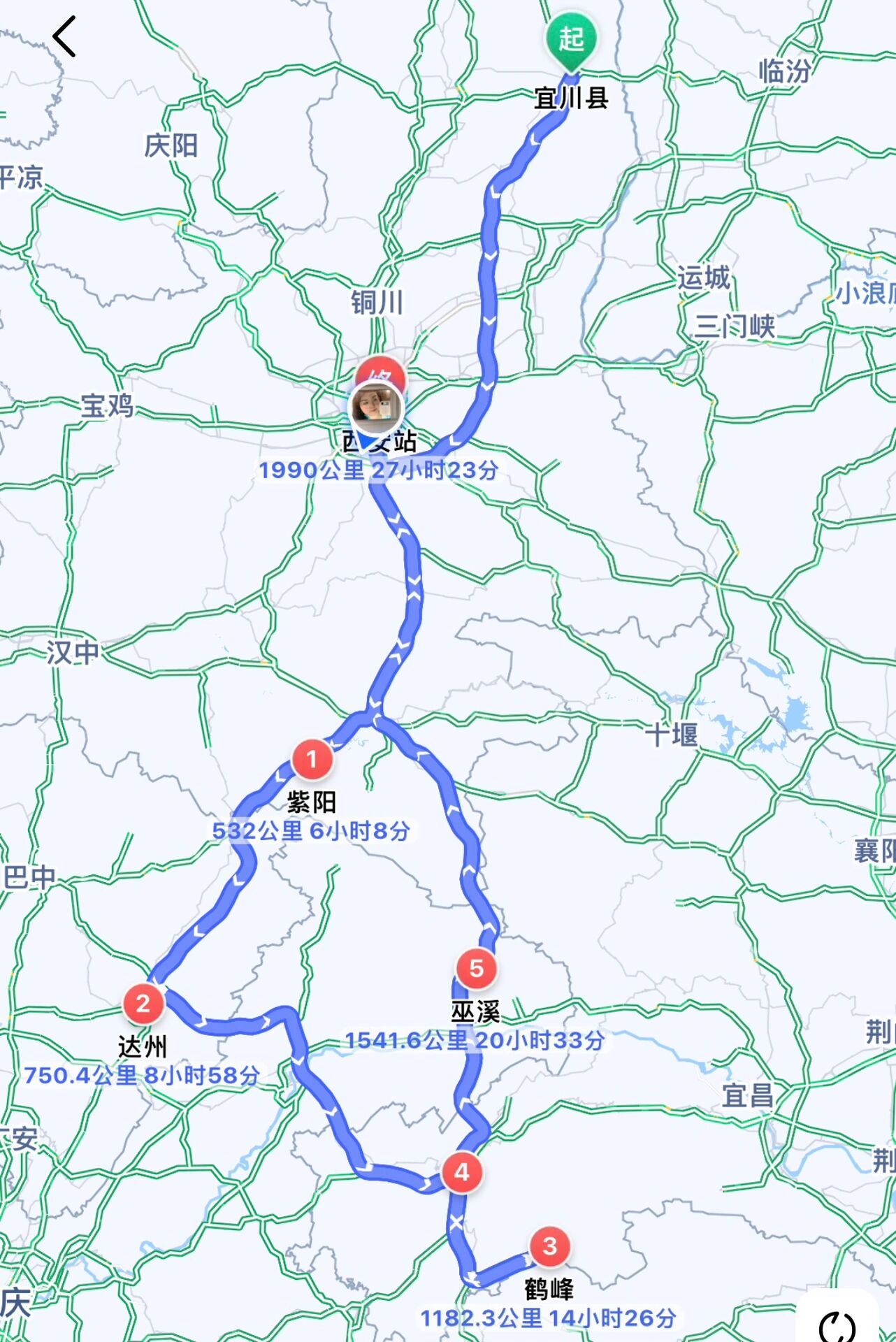 大家庭10人西安到恩施自驾路线5天4夜