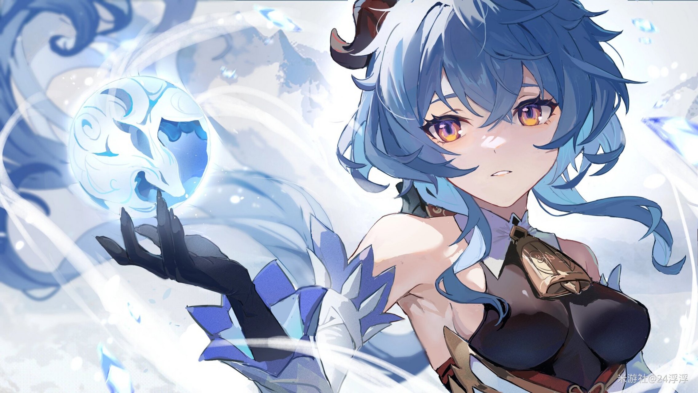 甘雨美图一览 这么美的椰羊谁不爱呢