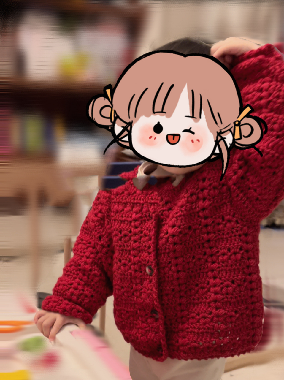 超 钩针宝宝毛衣 附图解 第一次用钩针钩衣服 感觉比棒针快好多好多