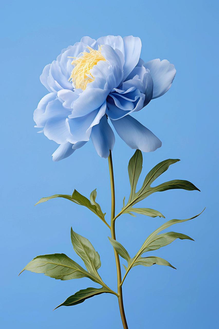 蓝牡丹的花语象征爱情和真挚纯洁的爱,人们多把它作为爱情的信物,是