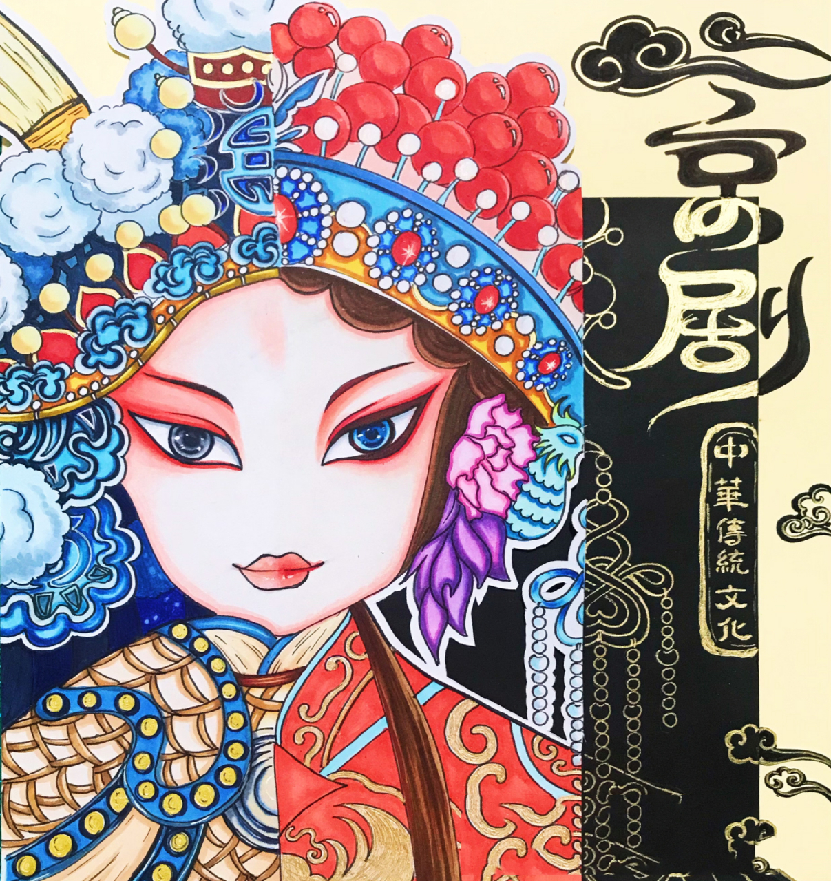 1,丰富学生们对中国传统文化的认知与了解; 2,通过对京剧人物的观察