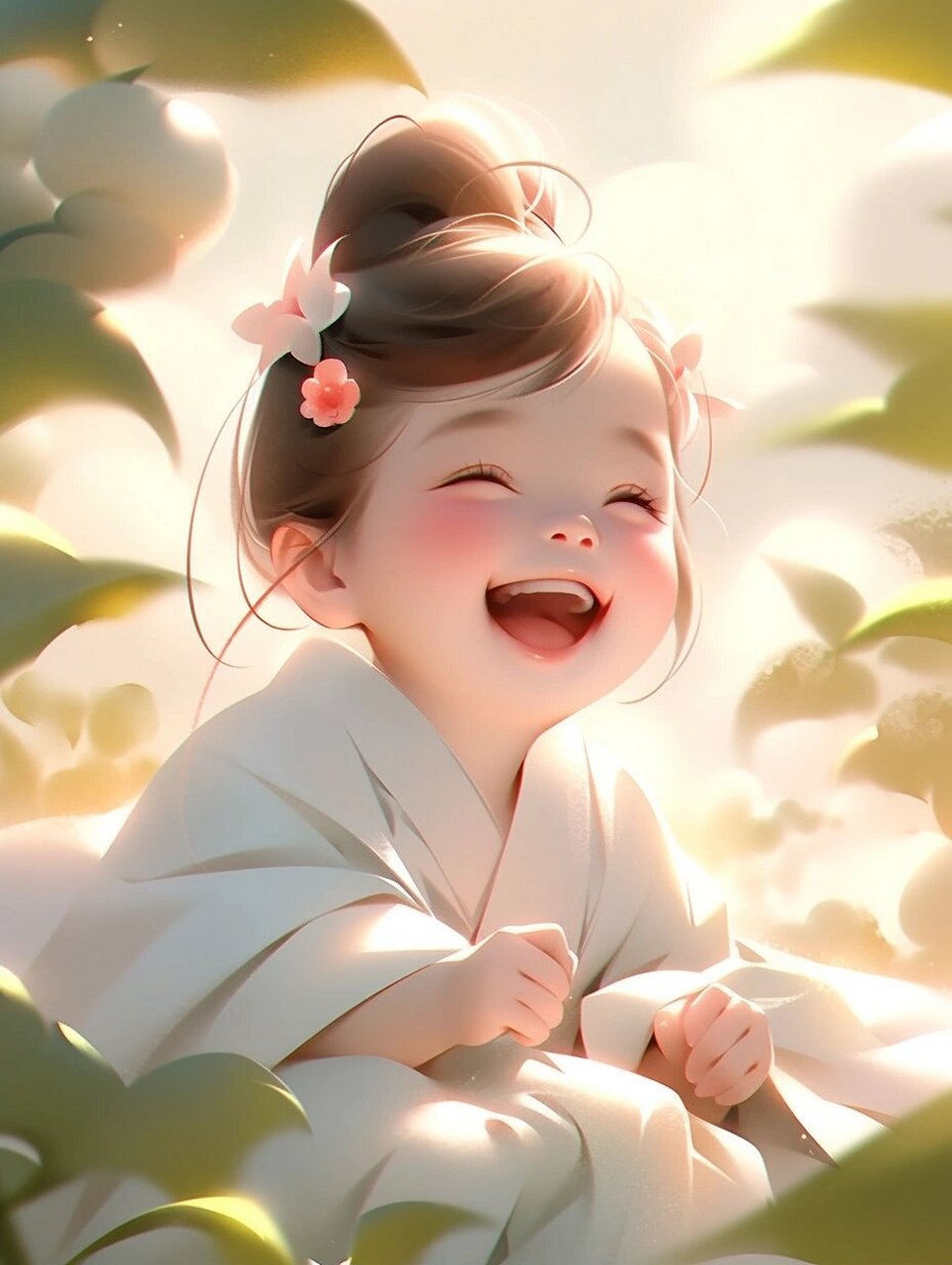 国风|女生头像|可爱94荷香悠悠,笑容灿灿