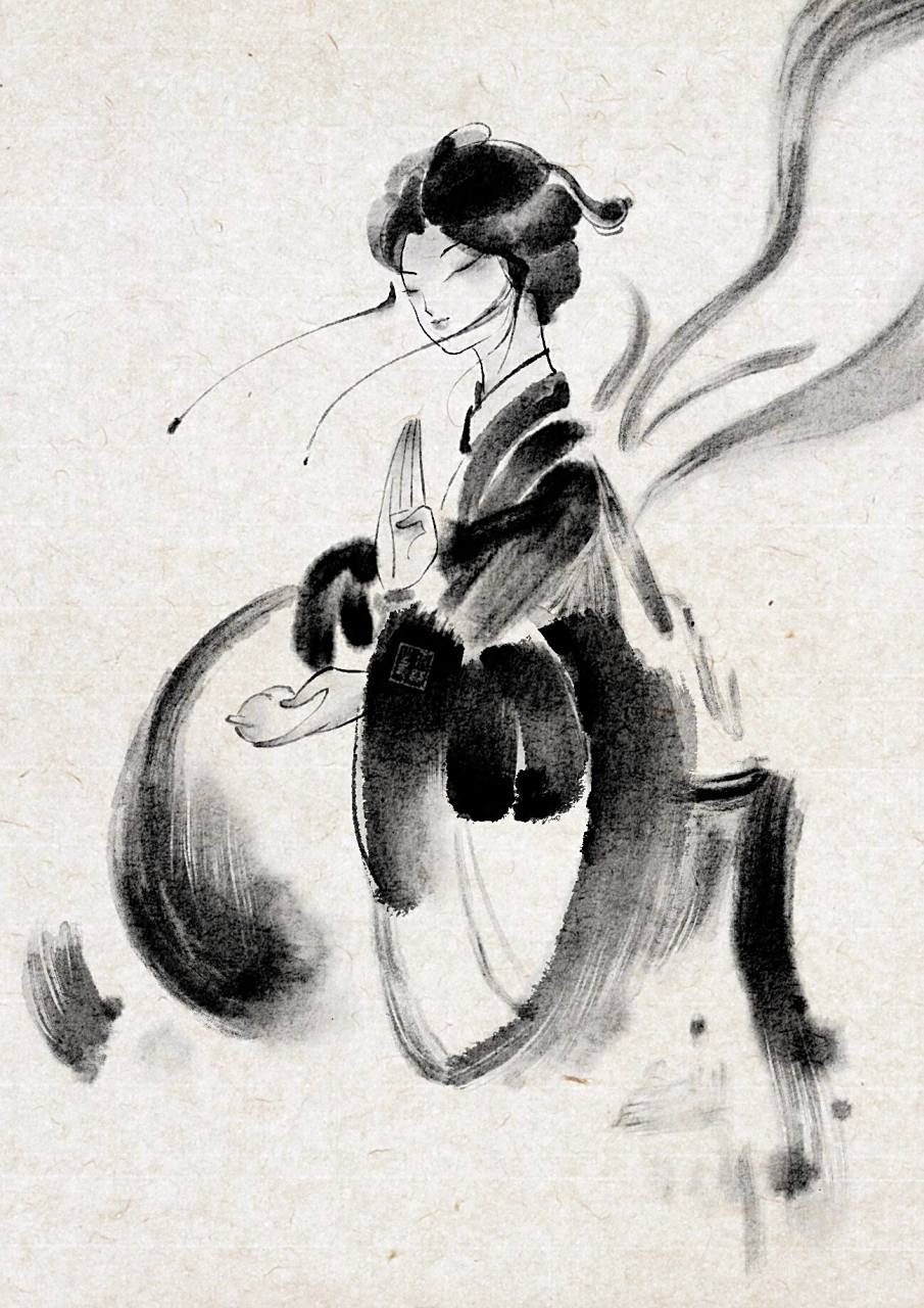 ipad 水墨人物画 临摹大佬作品指路