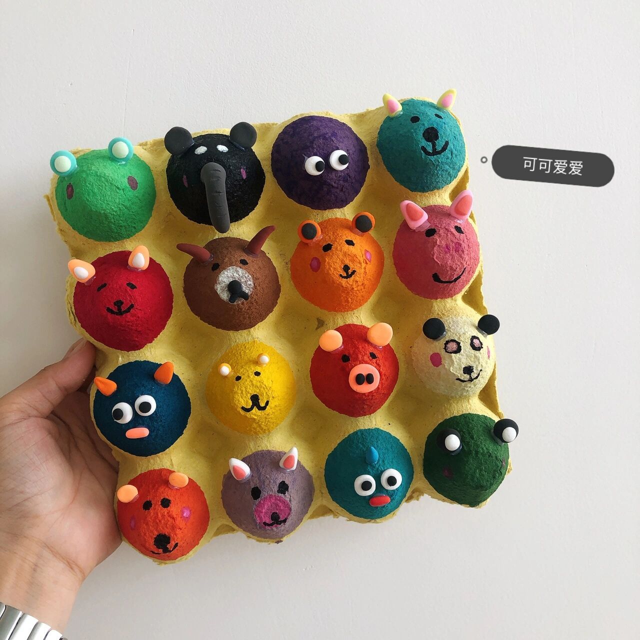 幼儿园环创96鸡蛋托小动物95