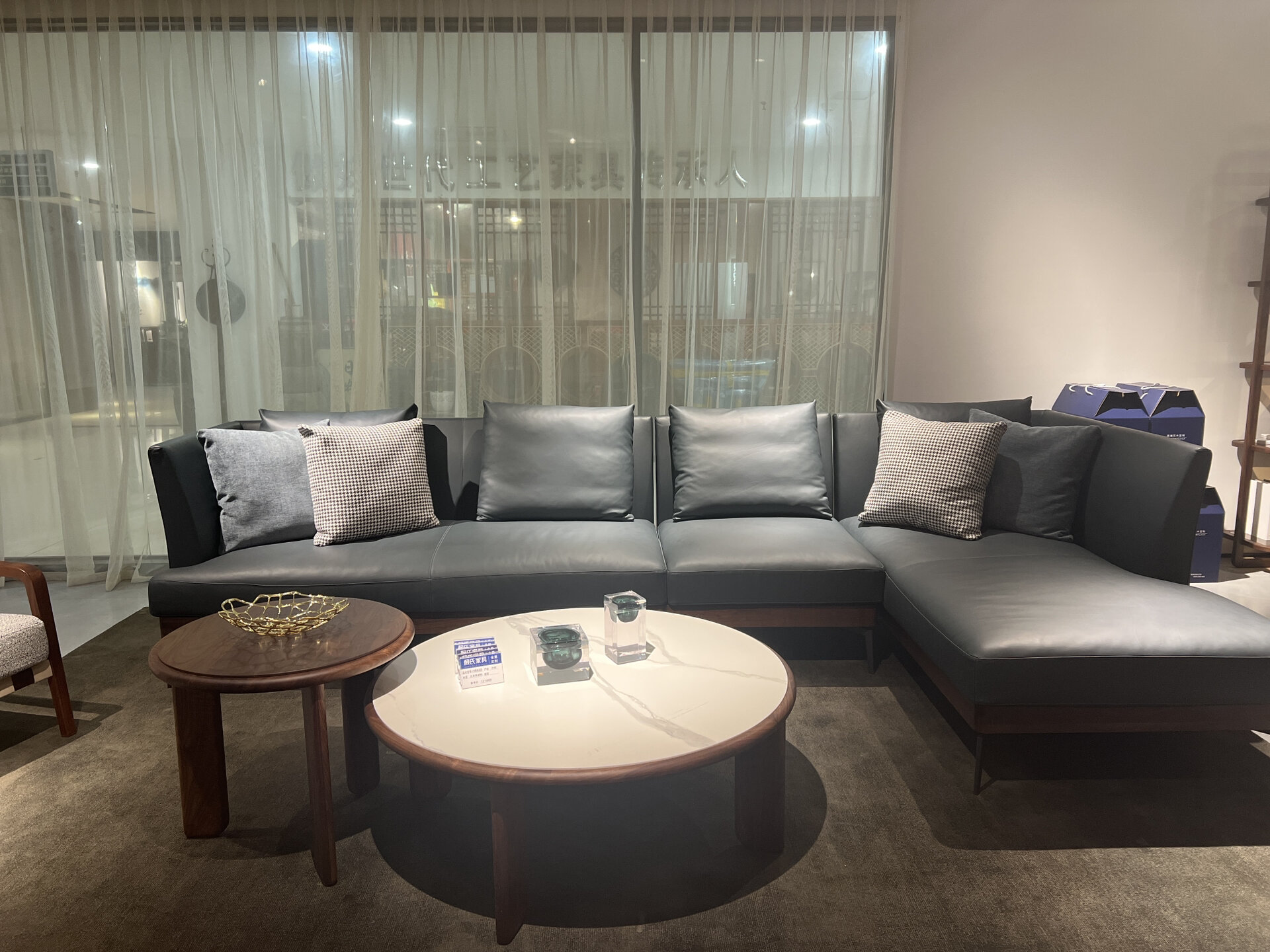 赖氏家具|良设系列 北美黑胡桃沙发 赖氏家具 实木领导品牌9199