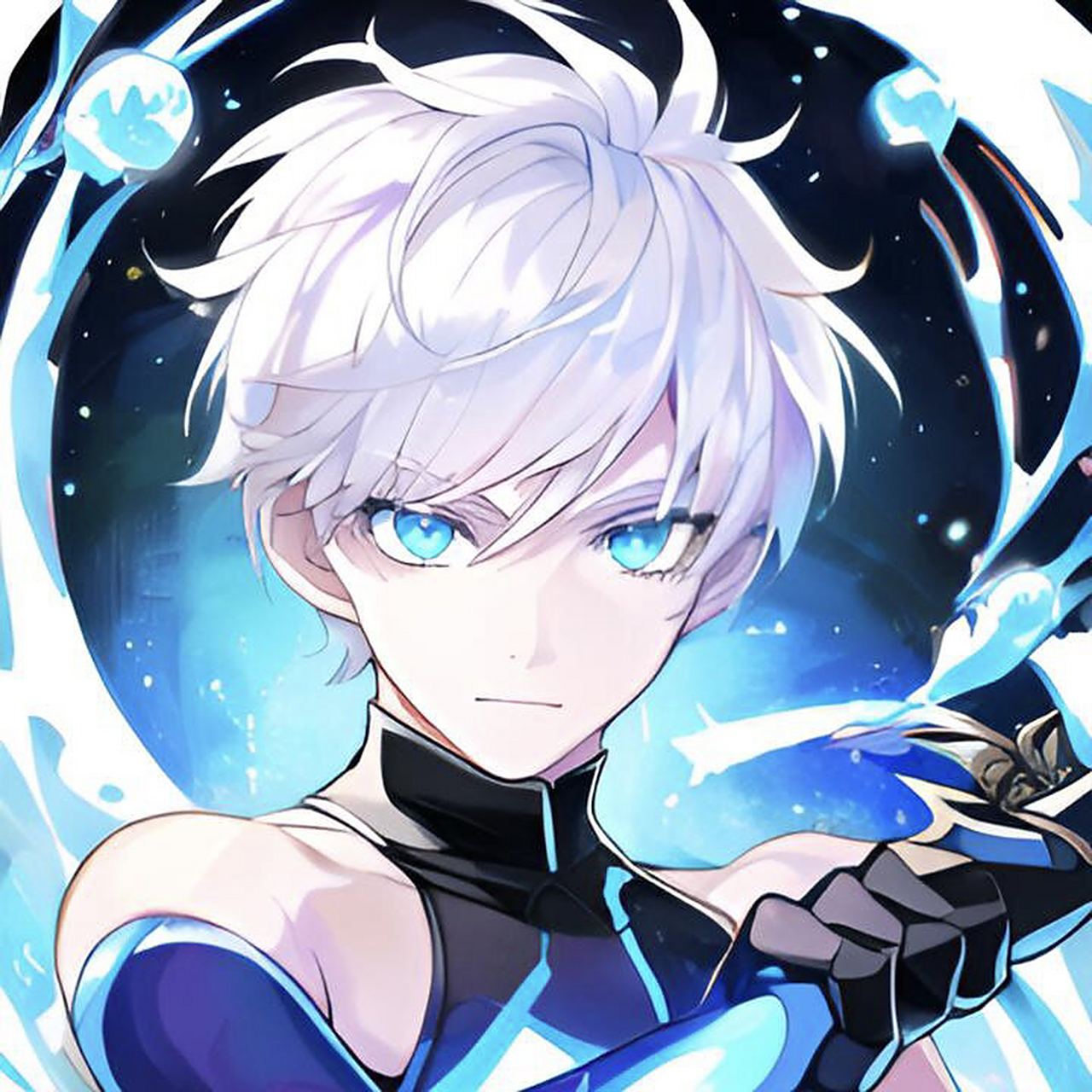 超酷的二次元男生头像 科技感十足