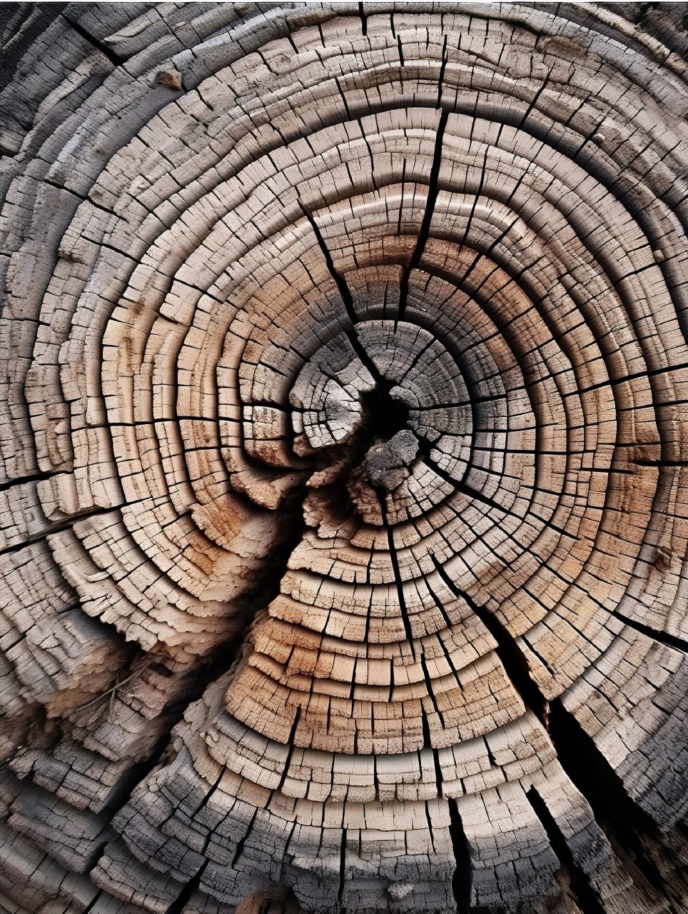 美术生绘画素材百集:树的年轮 树的年轮