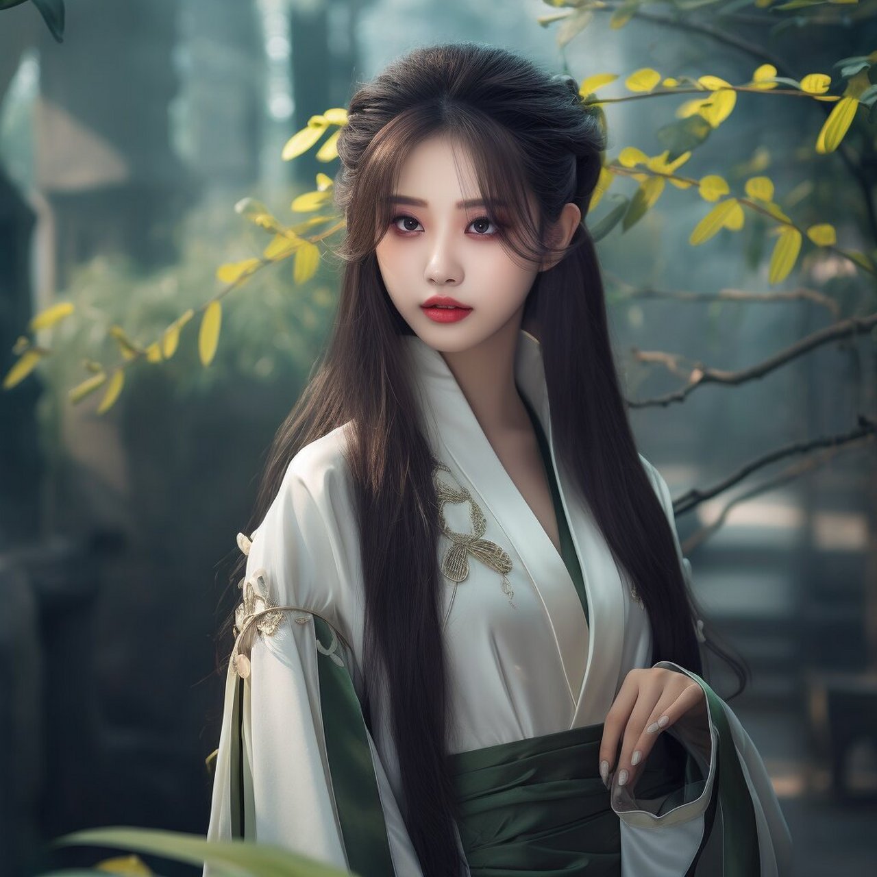 绝美古风少女头像 | 青裳 翠色轻裳,映那江南的水梢间, 你可知道,我为