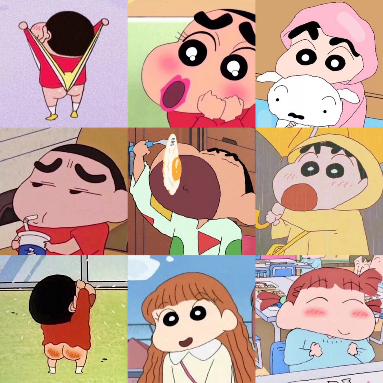 7898一组全新的蜡笔小新搞怪头像集噢7898 好看的皮囊千篇