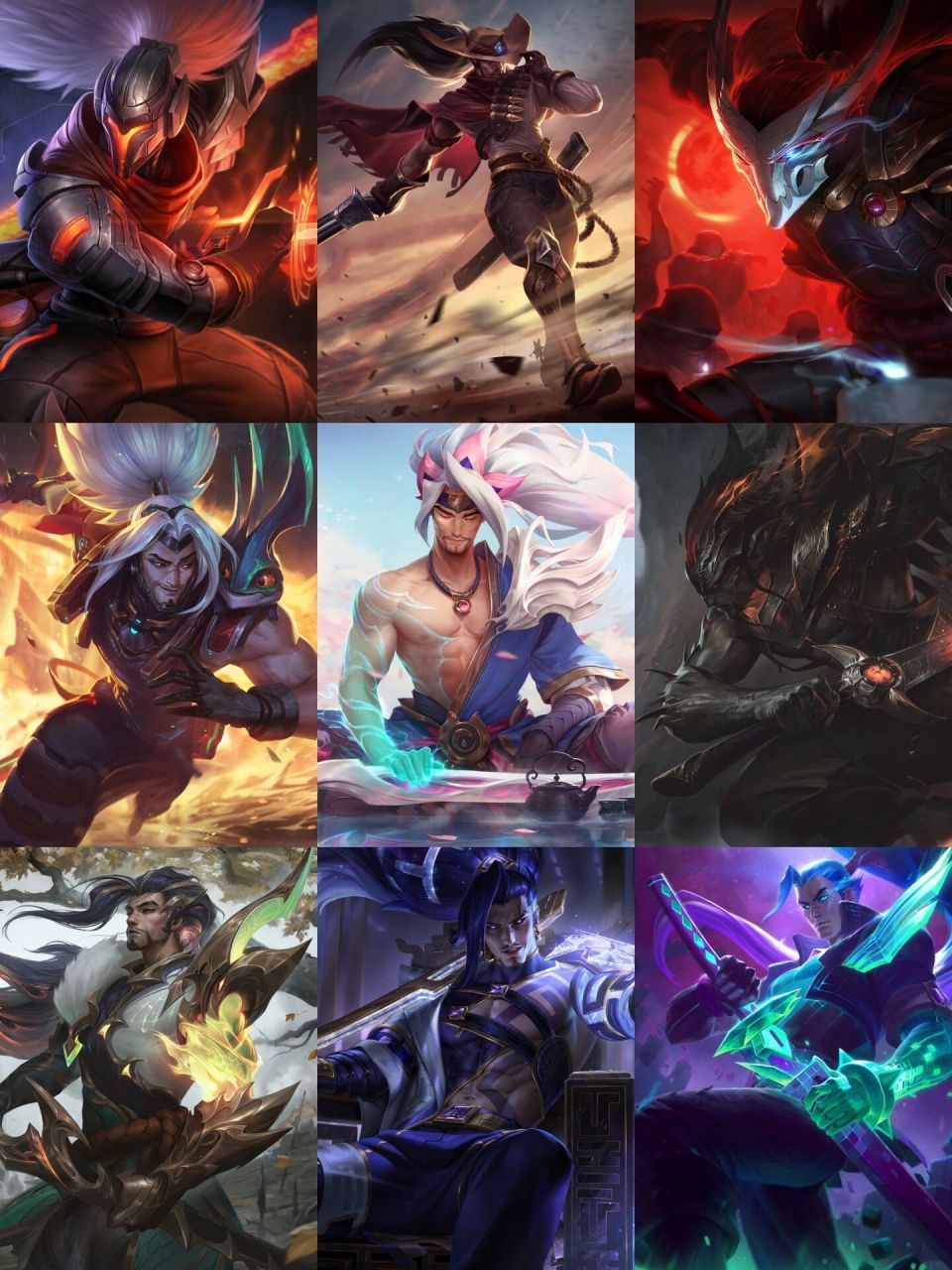 全皮肤原画丨疾风剑豪─亚索 15张端游原画  出新皮肤后持续更新 主页