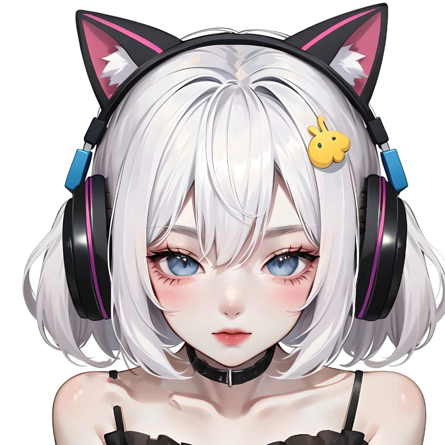 小性感猫耳女孩/耳机电竞女孩头像 好q弹,好可爱