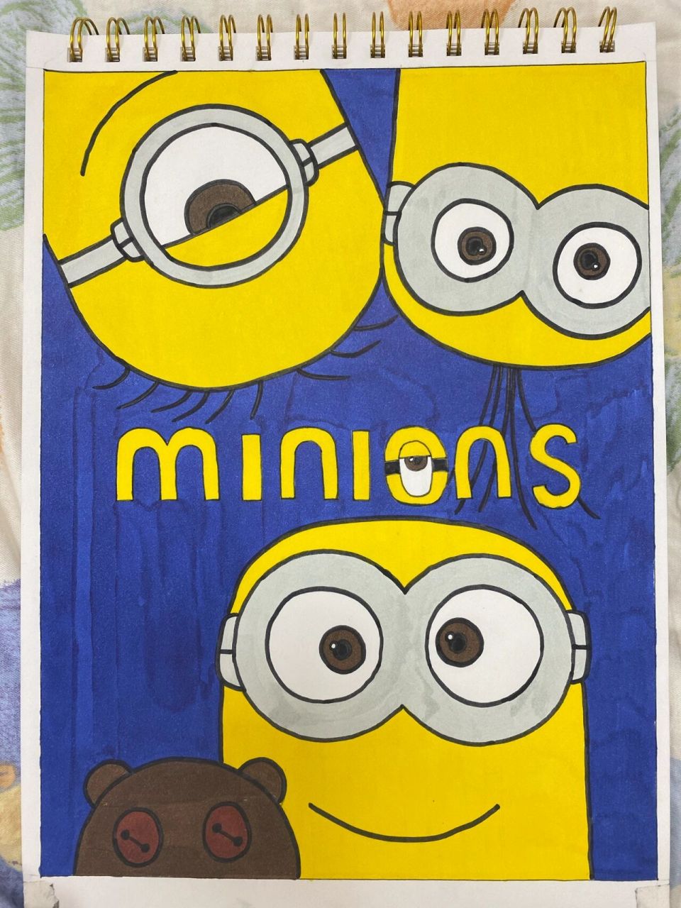 马克笔手绘|可爱小黄人(含步骤含线稿) 简单又可爱的小黄人太喜欢了