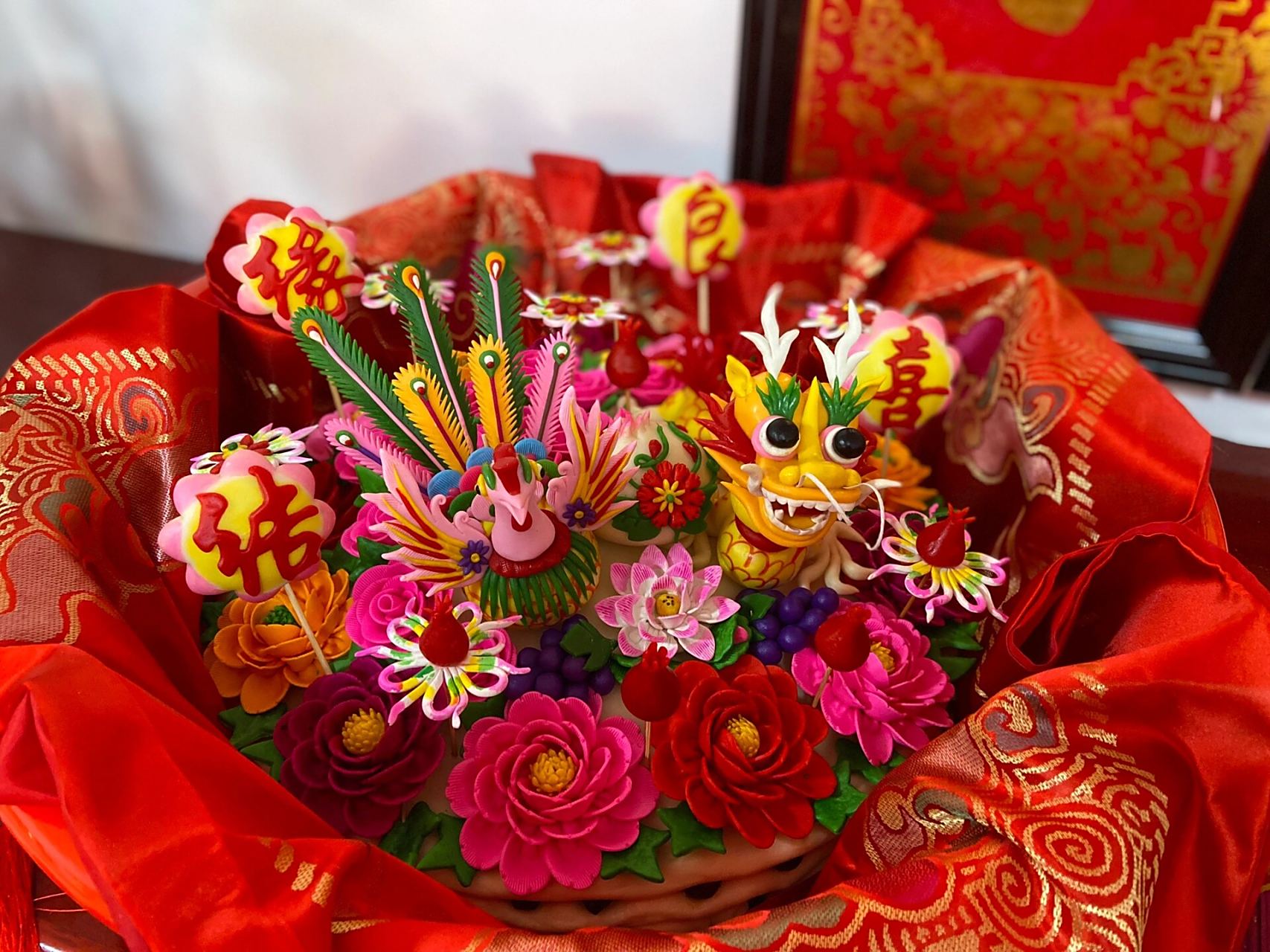 闻喜花馍 作为一个土生土长的运城娃,参加表弟婚礼被花馍震惊到,太