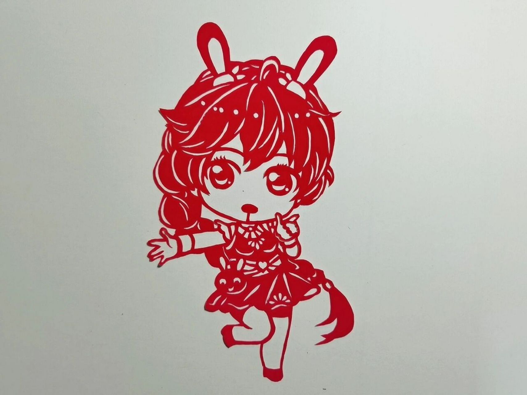 《斗罗大陆》小舞剪纸图 发布一个《斗罗大陆》小舞的剪纸高清图,如果