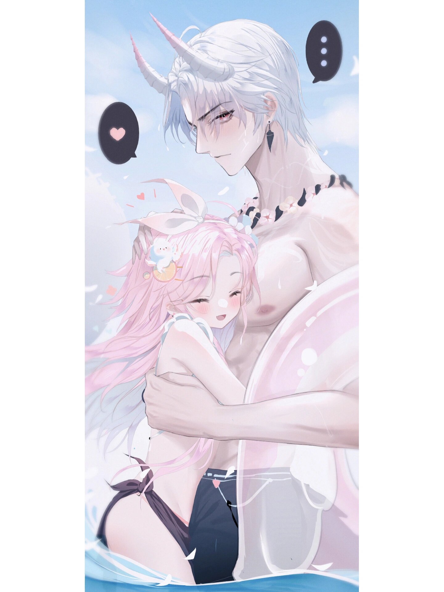 夏日情头 娇娇软软妹妹x八块腹肌恶魔