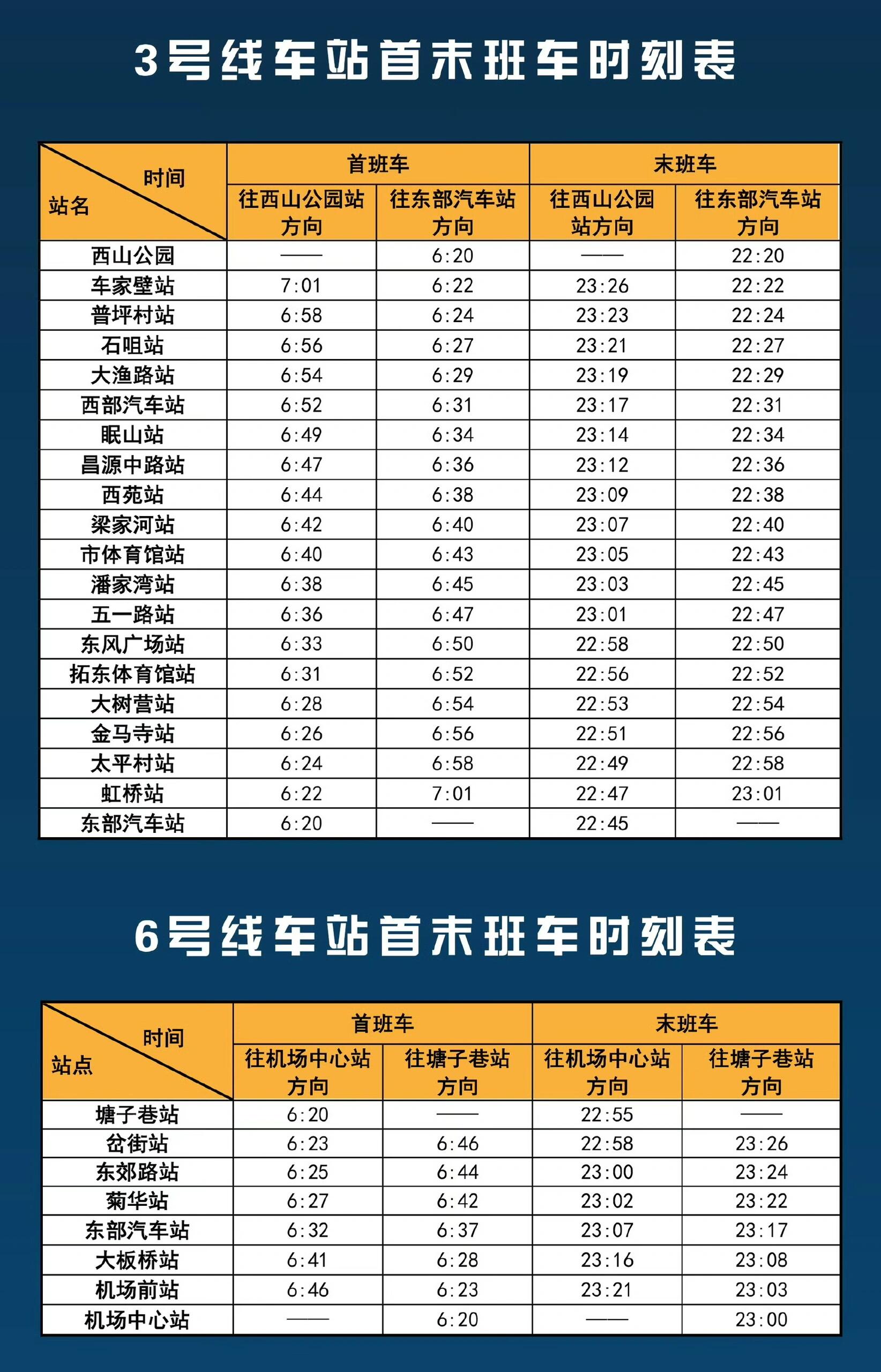 地铁列车时刻表图片