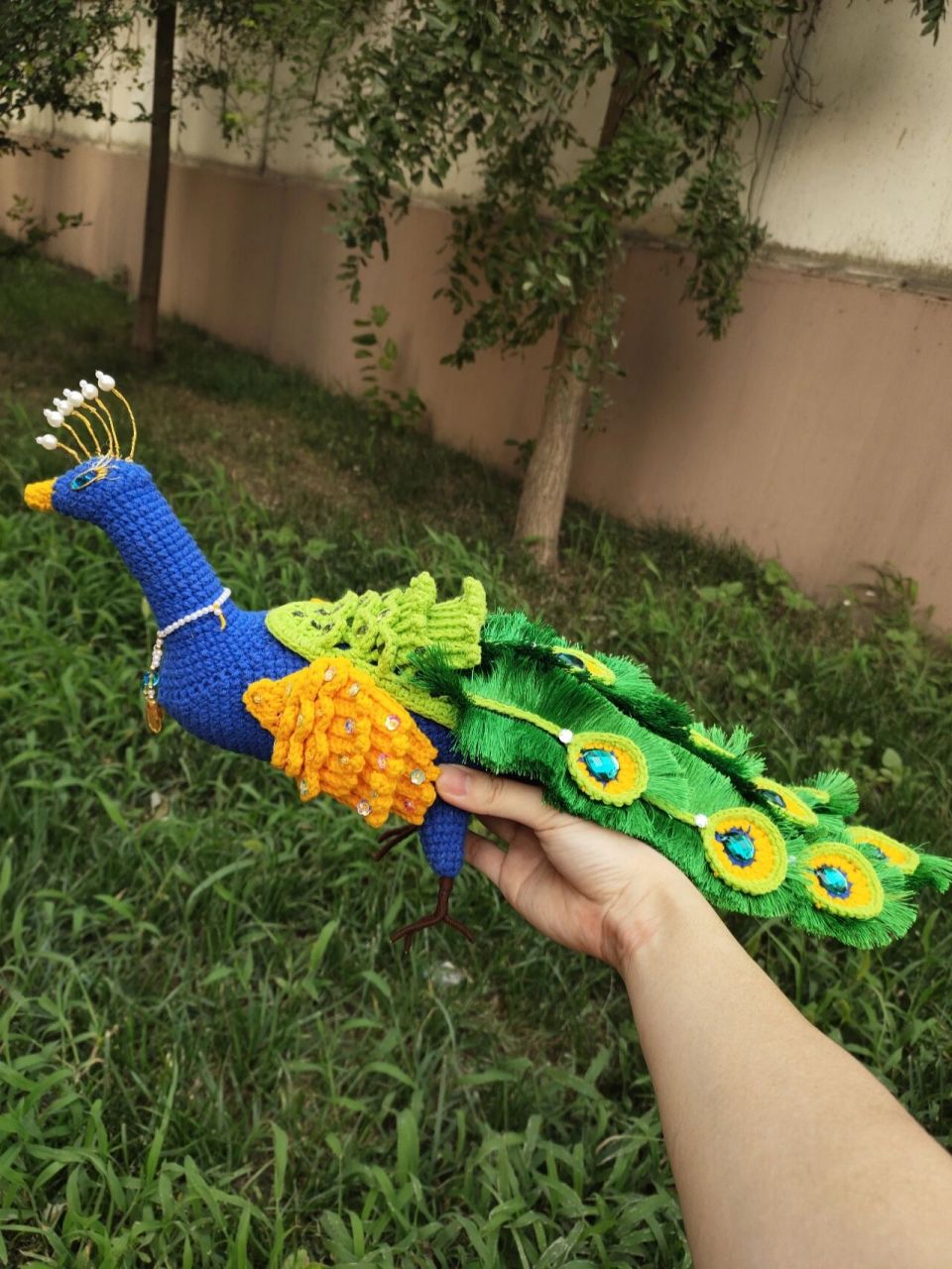 苏苏姐家钩针孔雀 可出成品