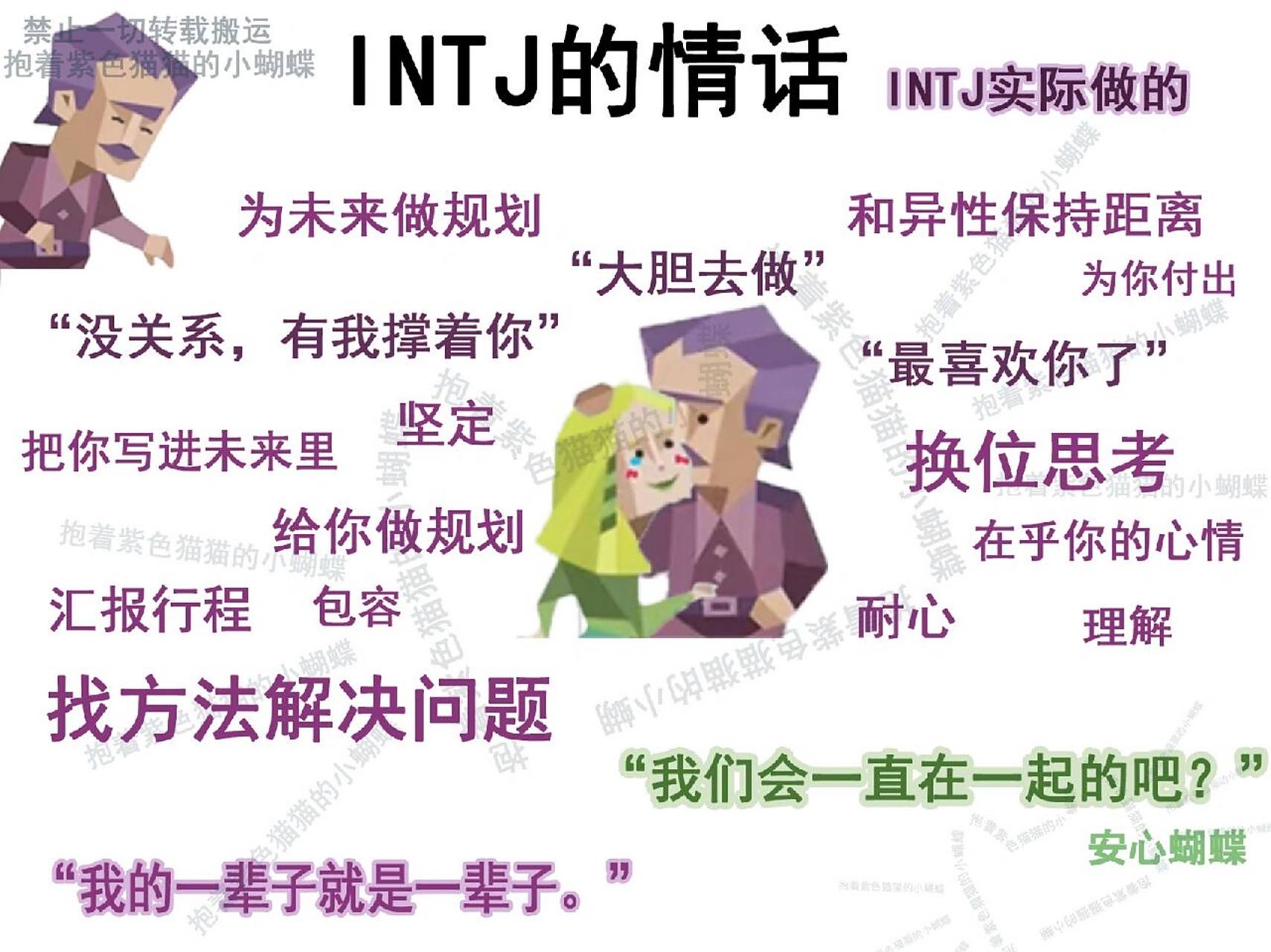 intj的情话(嘴上说的/实际做的)    我们活在这个世界上 有太多的心口