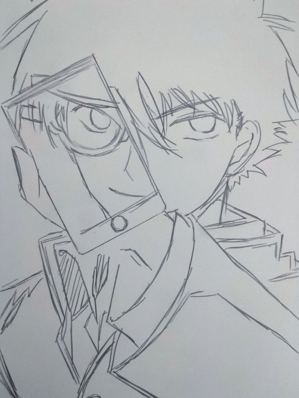 可恶 被帅到了 #怪盗基德# #黑羽快斗# #马克笔手绘