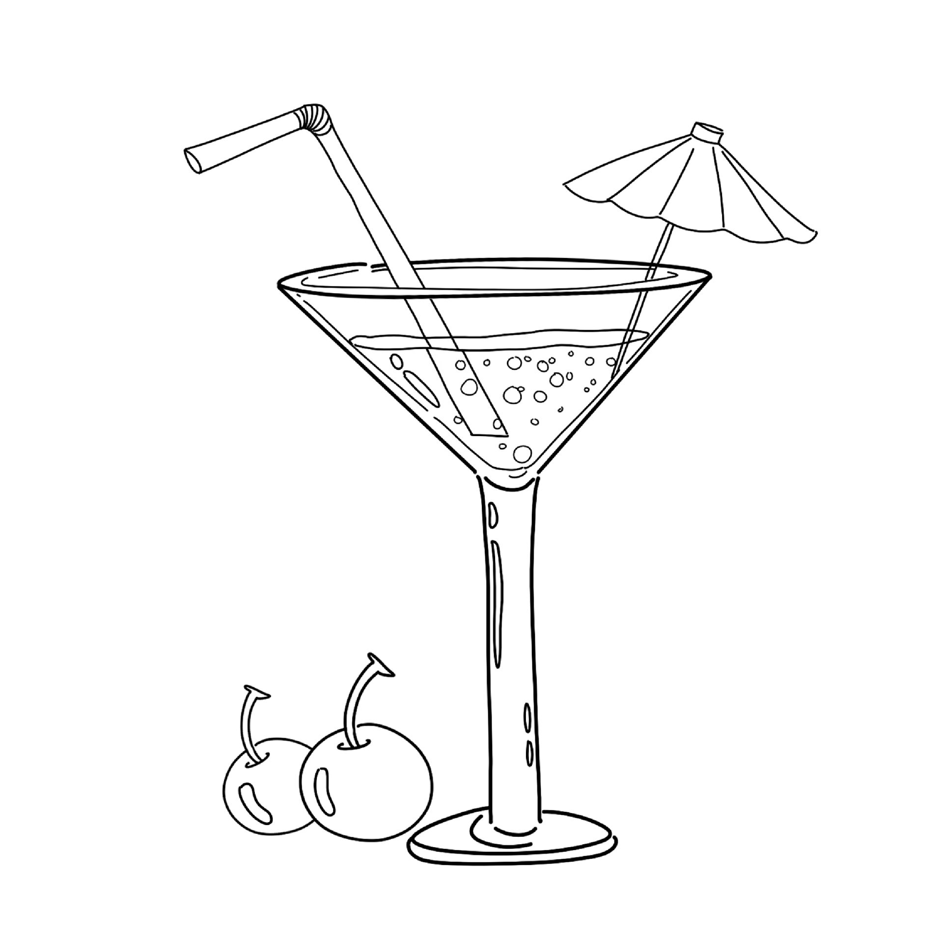 饮料杯子简笔画