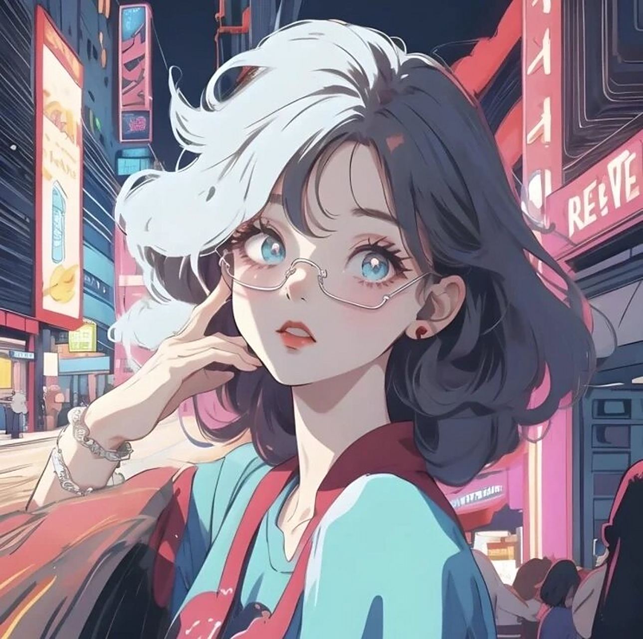 ins风绝美卡通女头 我该用什么去纪念你在我的生活里闪耀过78