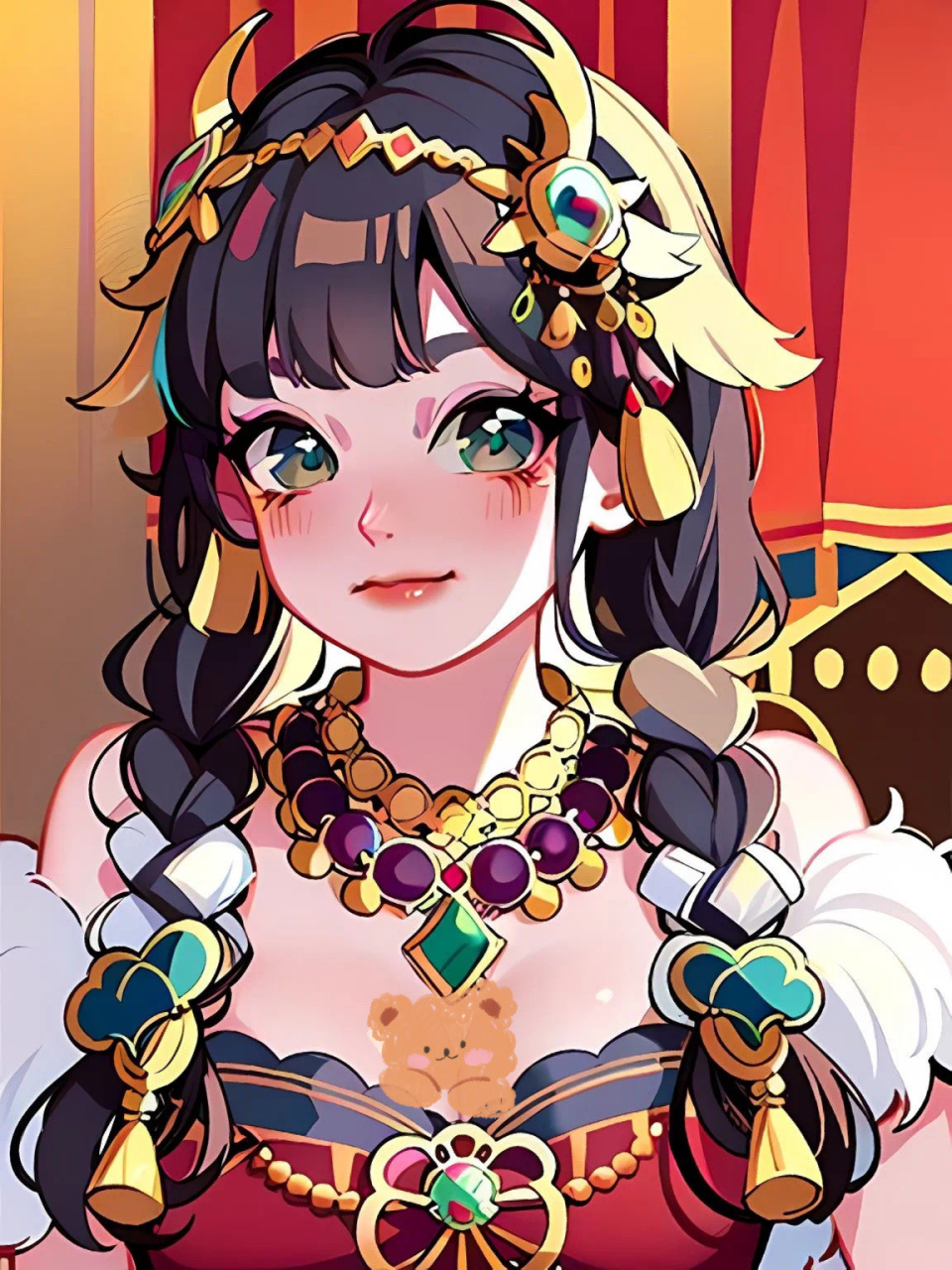 绘画素材 | 民族风少女