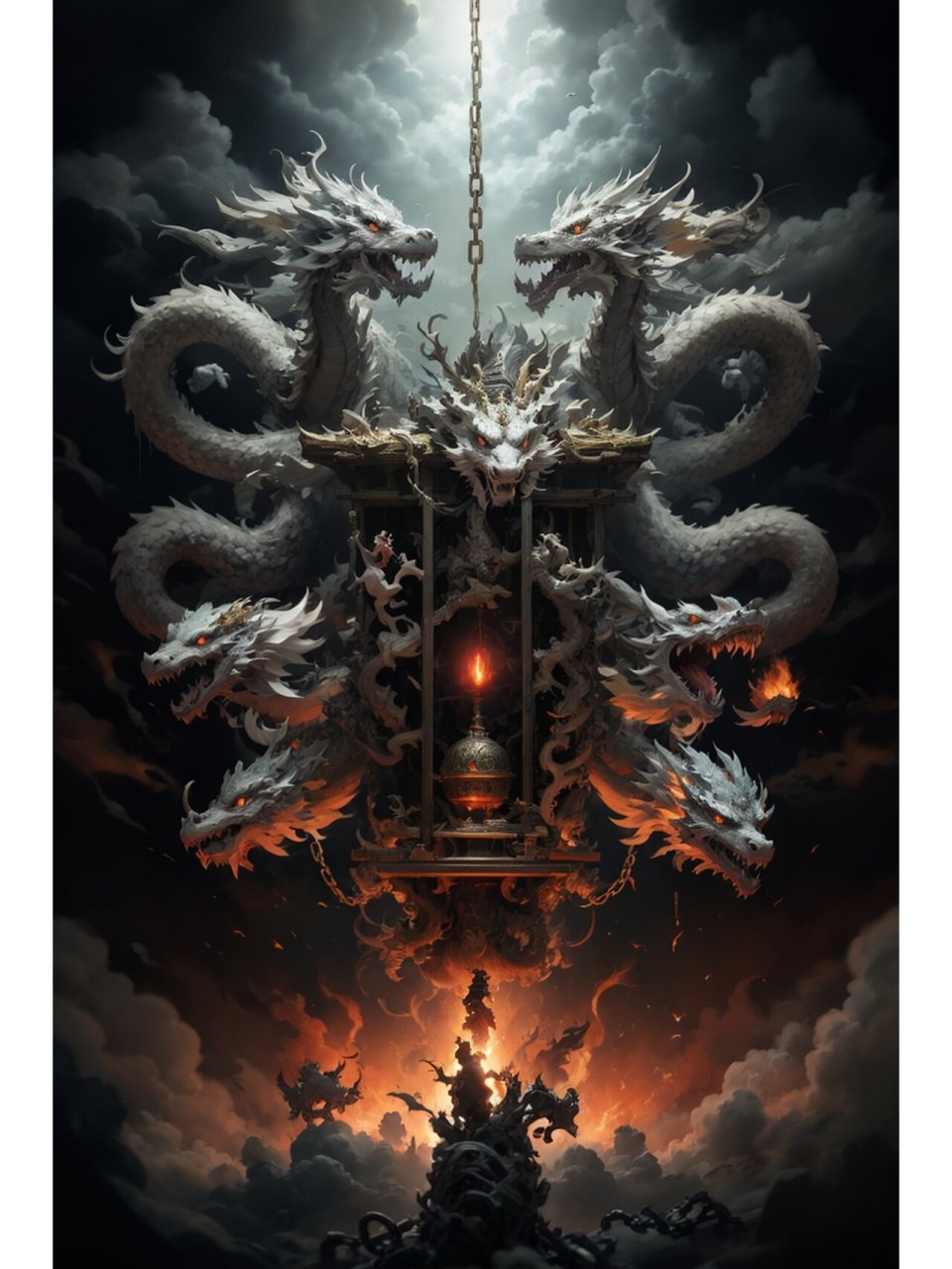 做了个新版的九龙拉棺