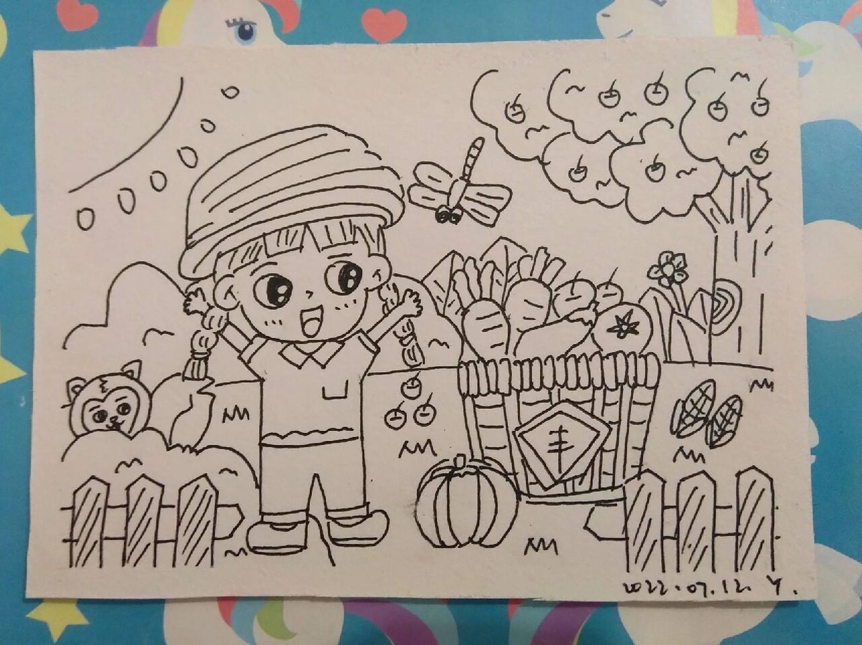 简笔画|秋天,丰收的季节 万能背景临摹